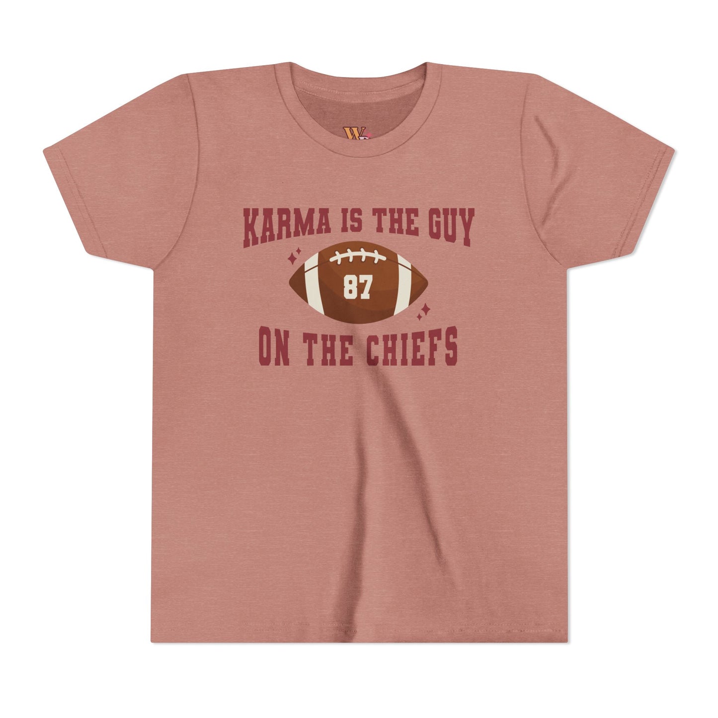 Karma Is The Guy On The Chiefs Football Youth Short Sleeve Tee