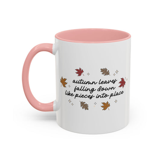 Autumn Leaves Falling Down Coffee Mug, 11oz