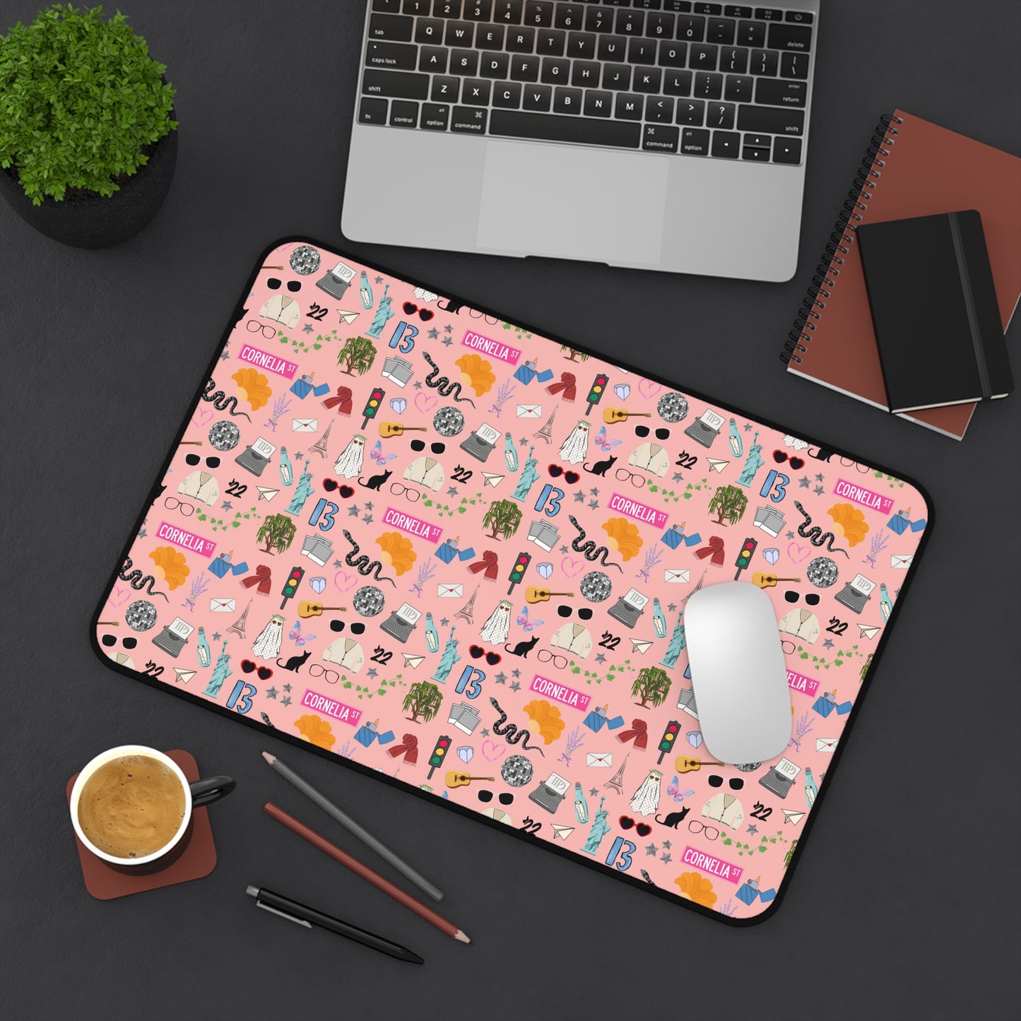 Iconic Eras Desk Mat - Showgirl Rouge