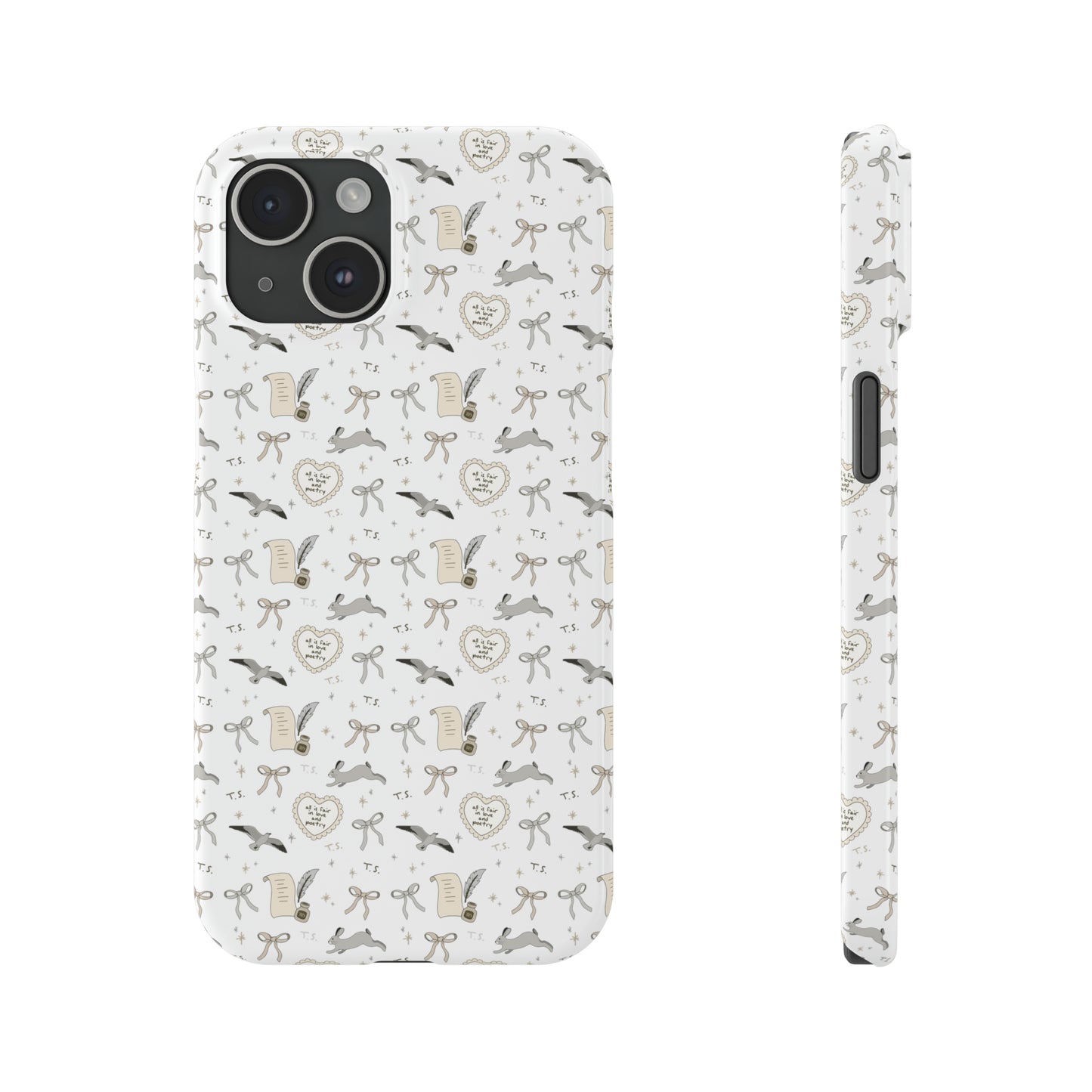 Love and Poetry Slim Phone Case