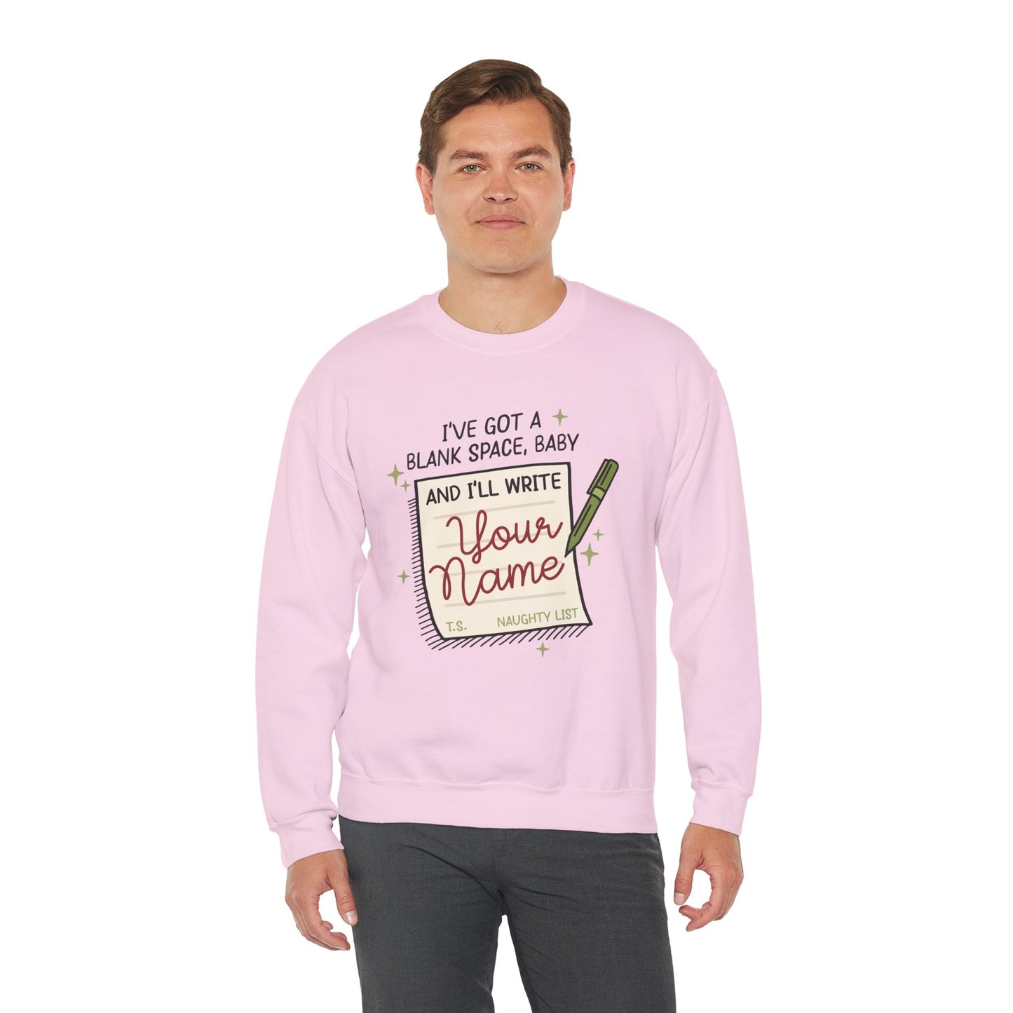 Blank Space (On The Naughty List) Crewneck Sweatshirt