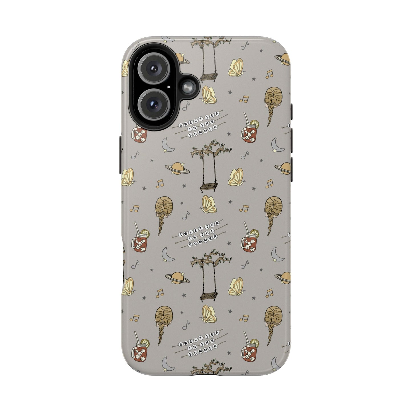 Moon and Saturn Tough Phone Case