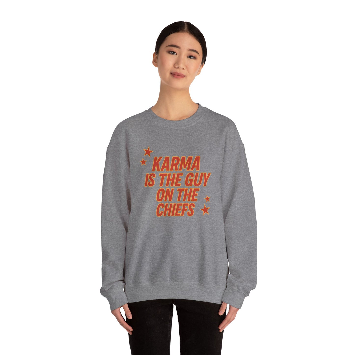 Guy on The Chiefs Crewneck Sweatshirt