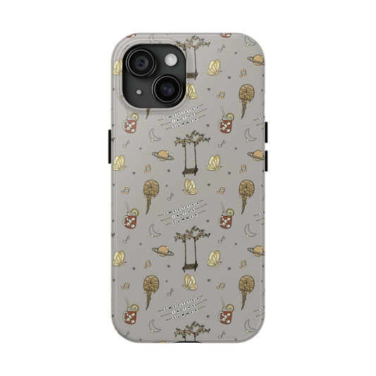 Moon and Saturn Tough Phone Case