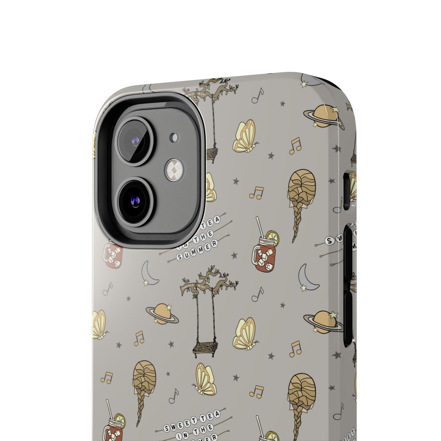 Moon and Saturn Tough Phone Case