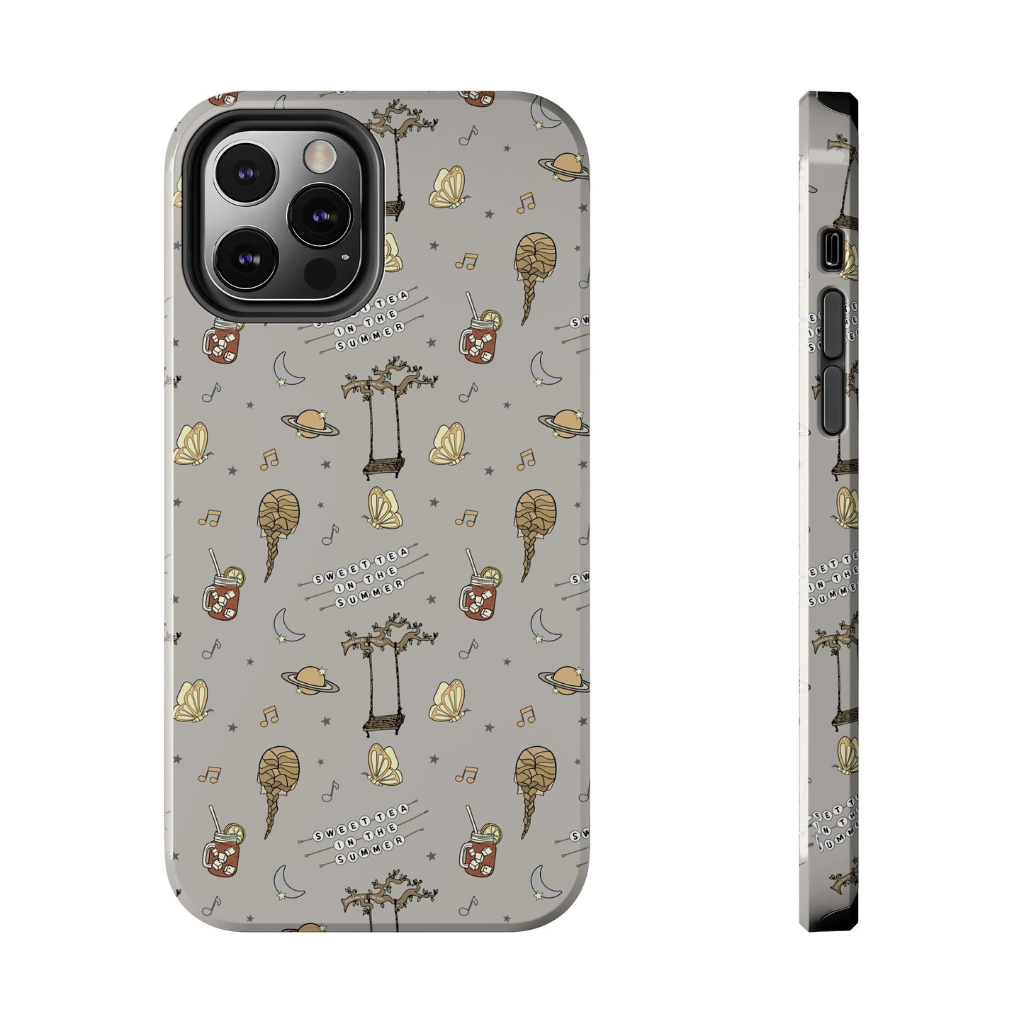 Moon and Saturn Tough Phone Case