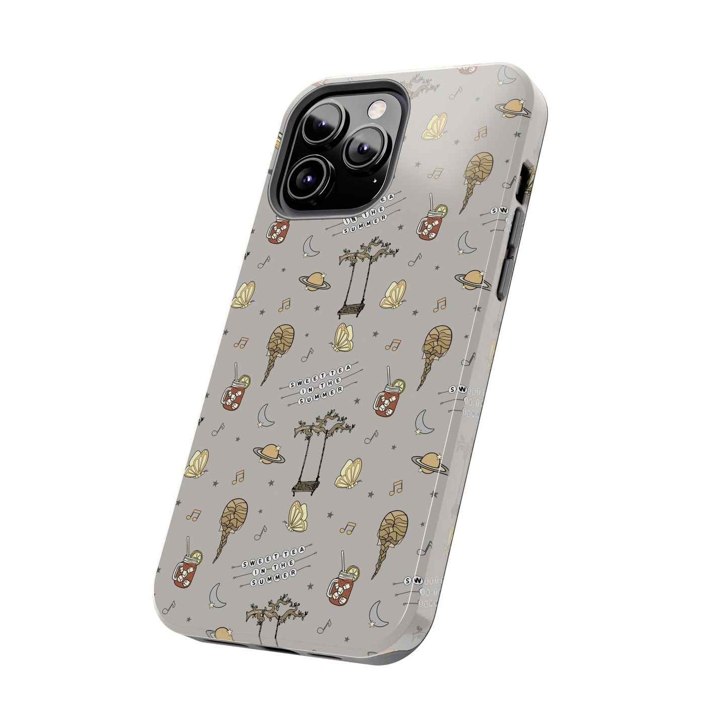 Moon and Saturn Tough Phone Case