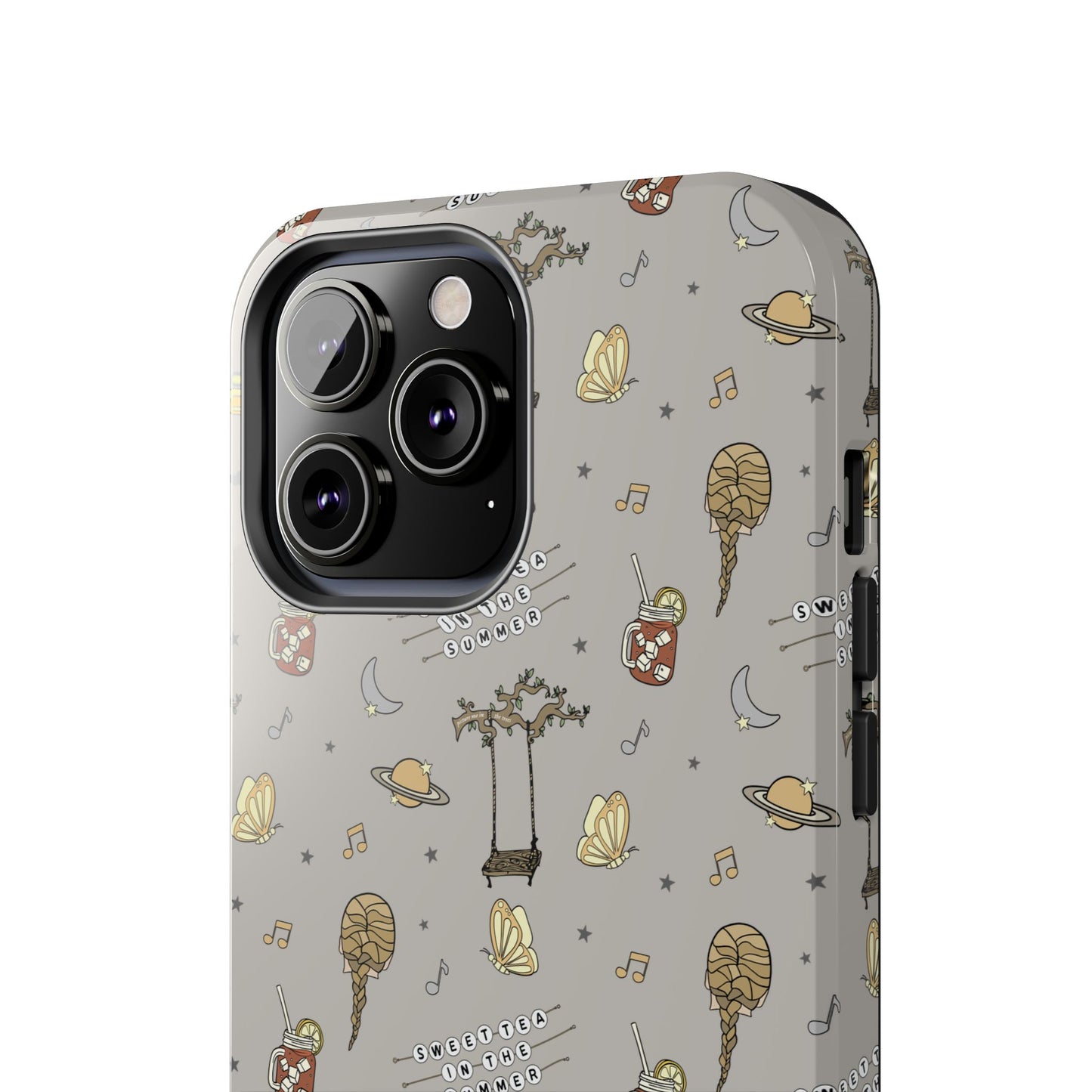 Moon and Saturn Tough Phone Case