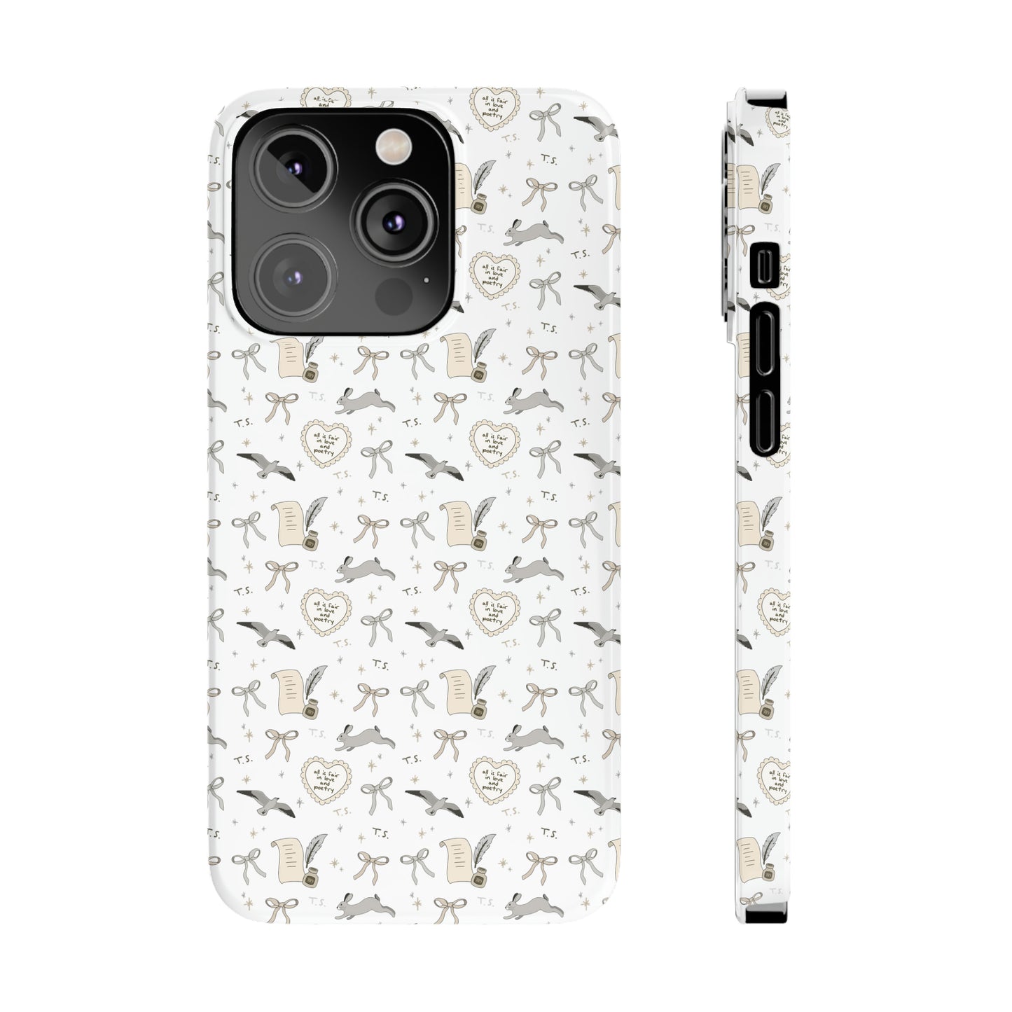 Love and Poetry Slim Phone Case