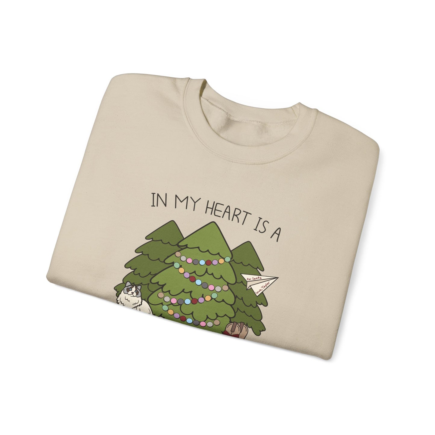 In My Heart Is A Christmas Tree Farm Crewneck Sweatshirt