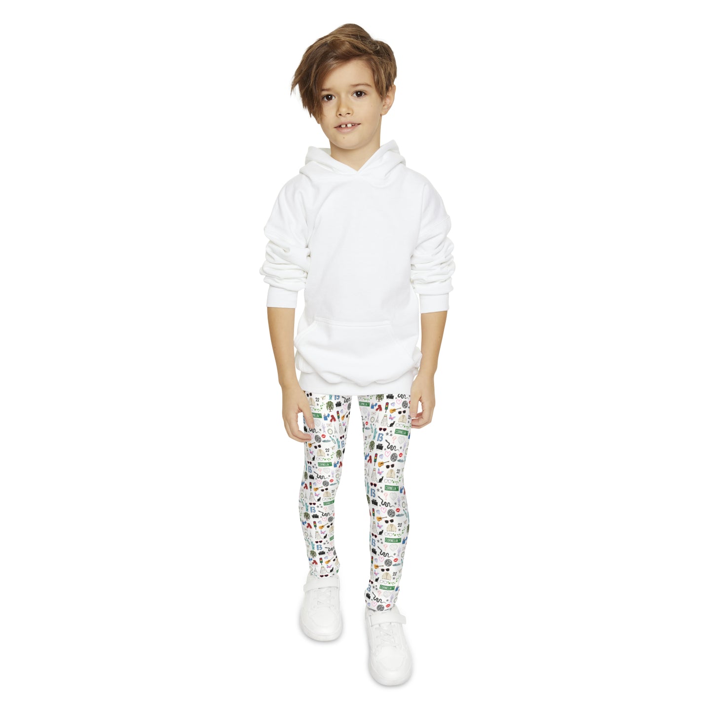 Iconic Eras Youth Leggings - White Horse White