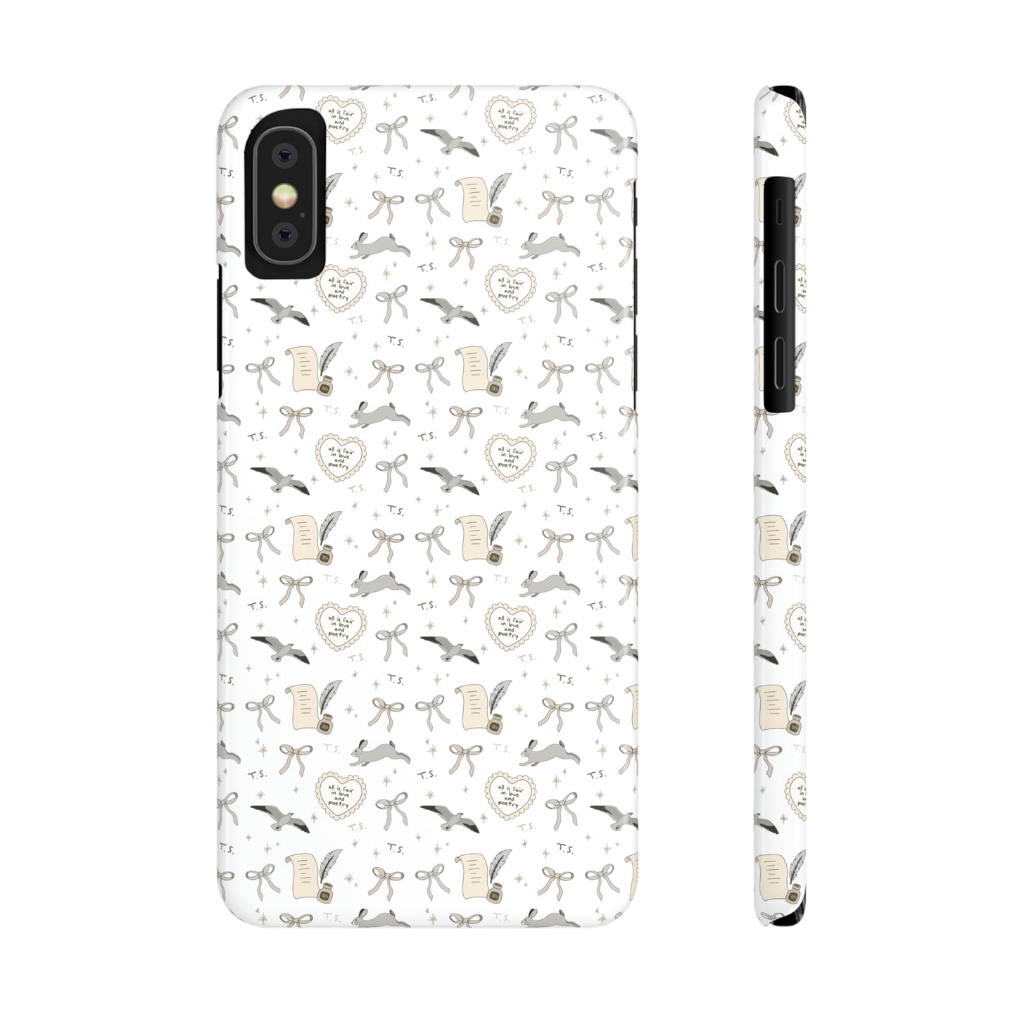 Love and Poetry Slim Phone Case