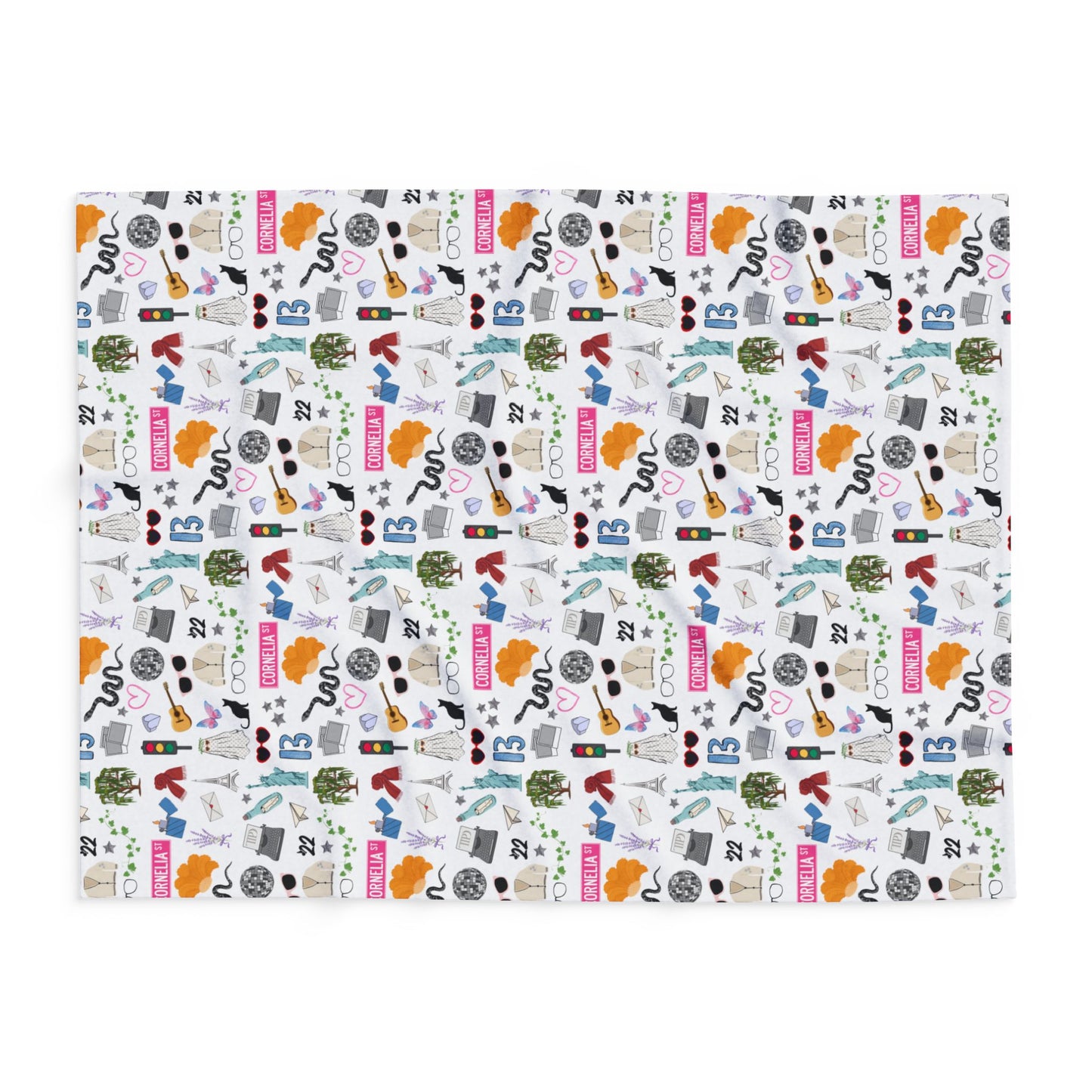 Iconic Eras Arctic Fleece Blanket - Dazzling White