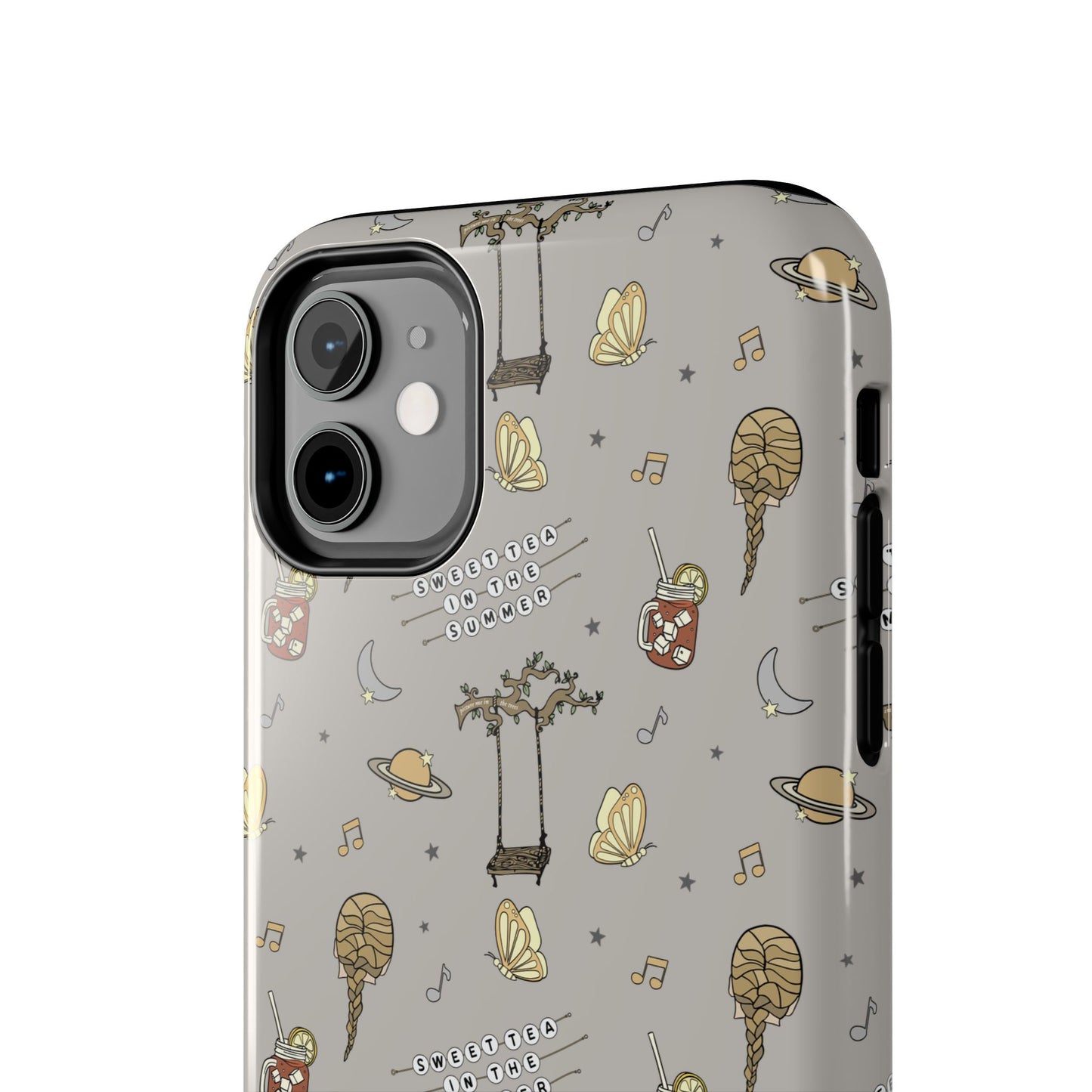 Moon and Saturn Tough Phone Case