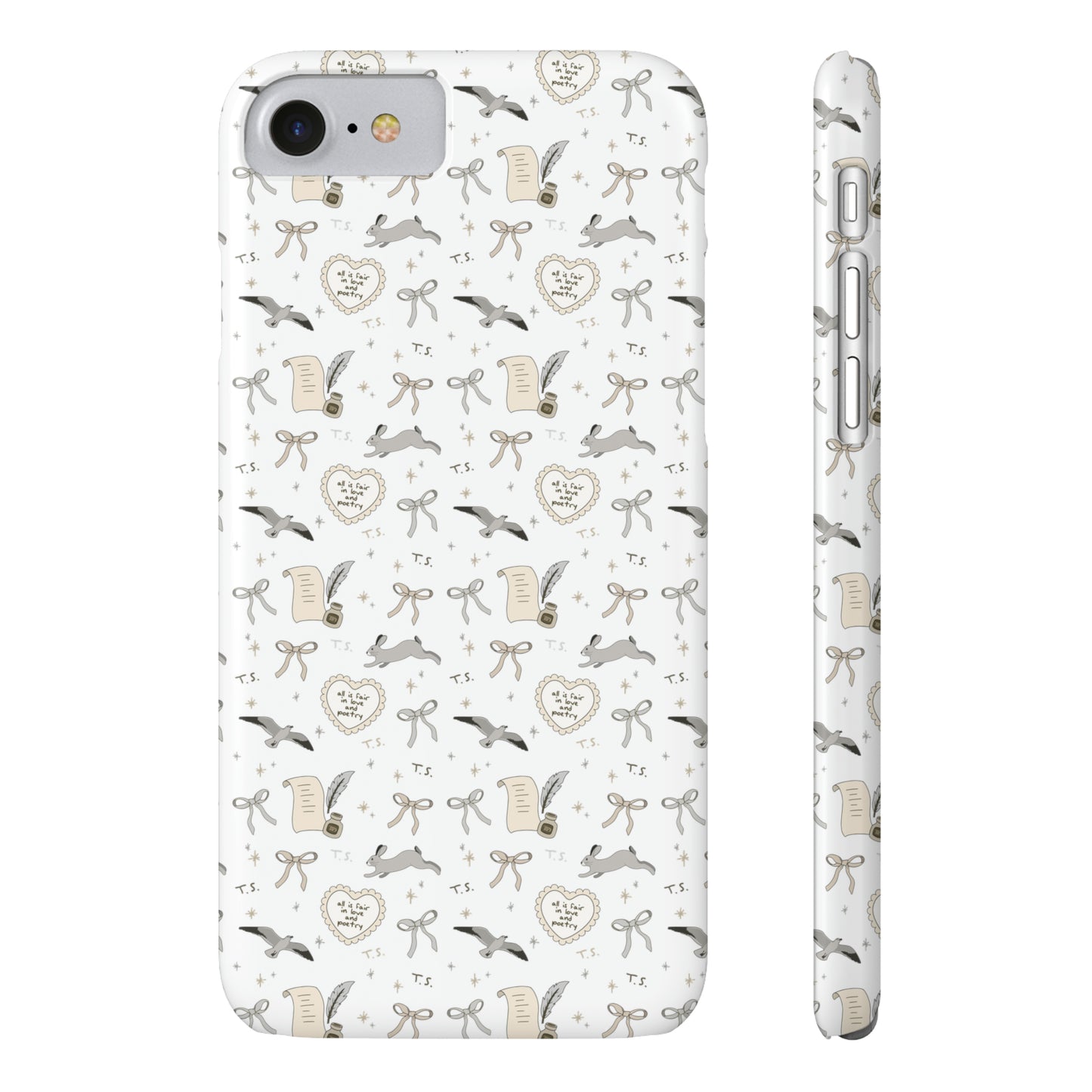 Love and Poetry Slim Phone Case