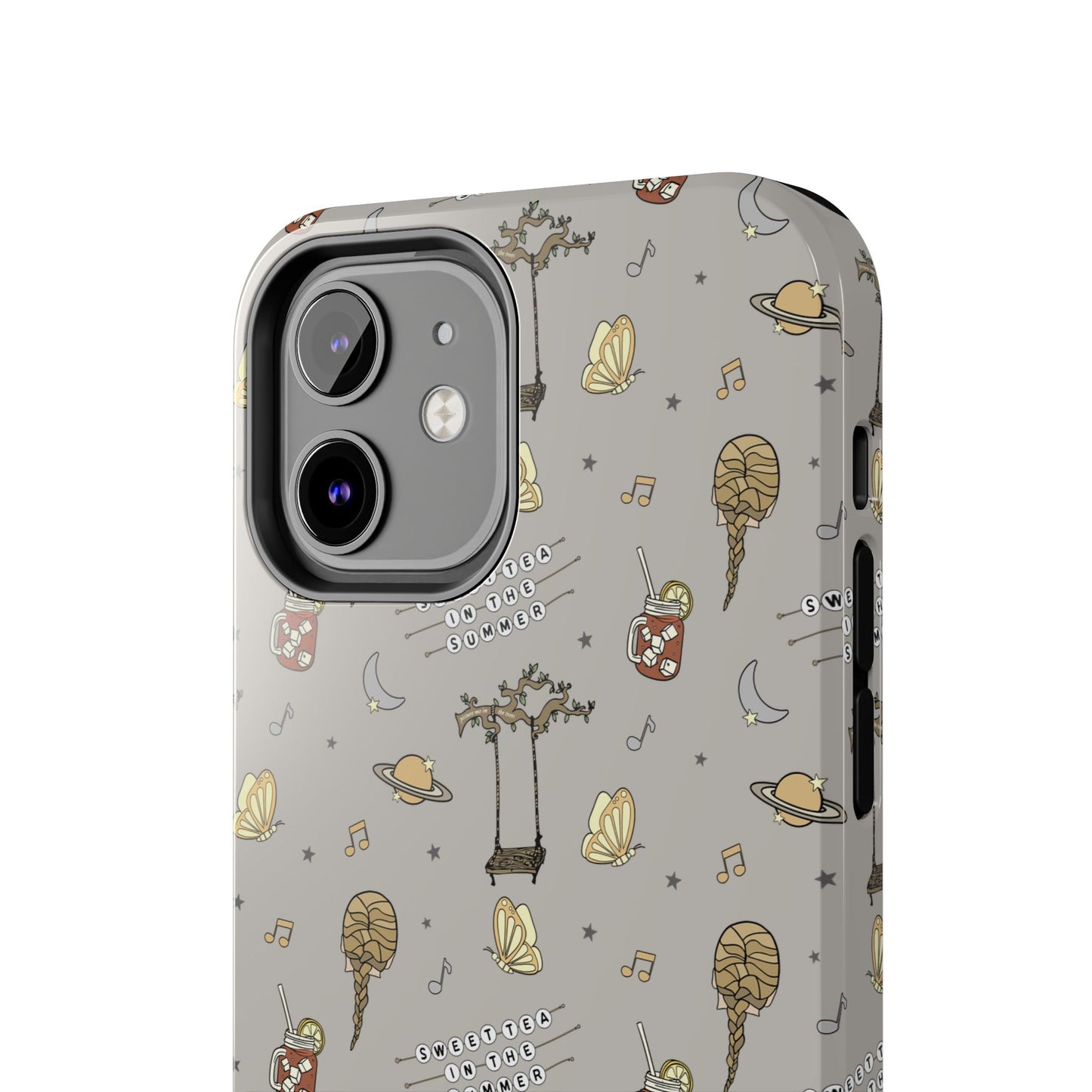 Moon and Saturn Tough Phone Case