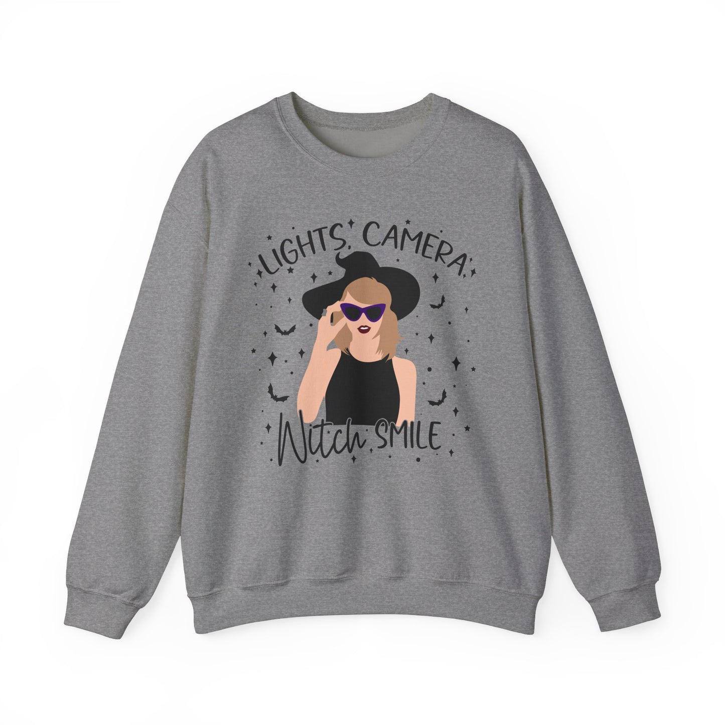 Lights, Camera, Witch, Smile! Soft Crewneck Sweatshirt