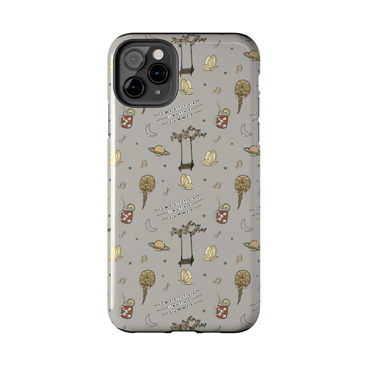 Moon and Saturn Tough Phone Case