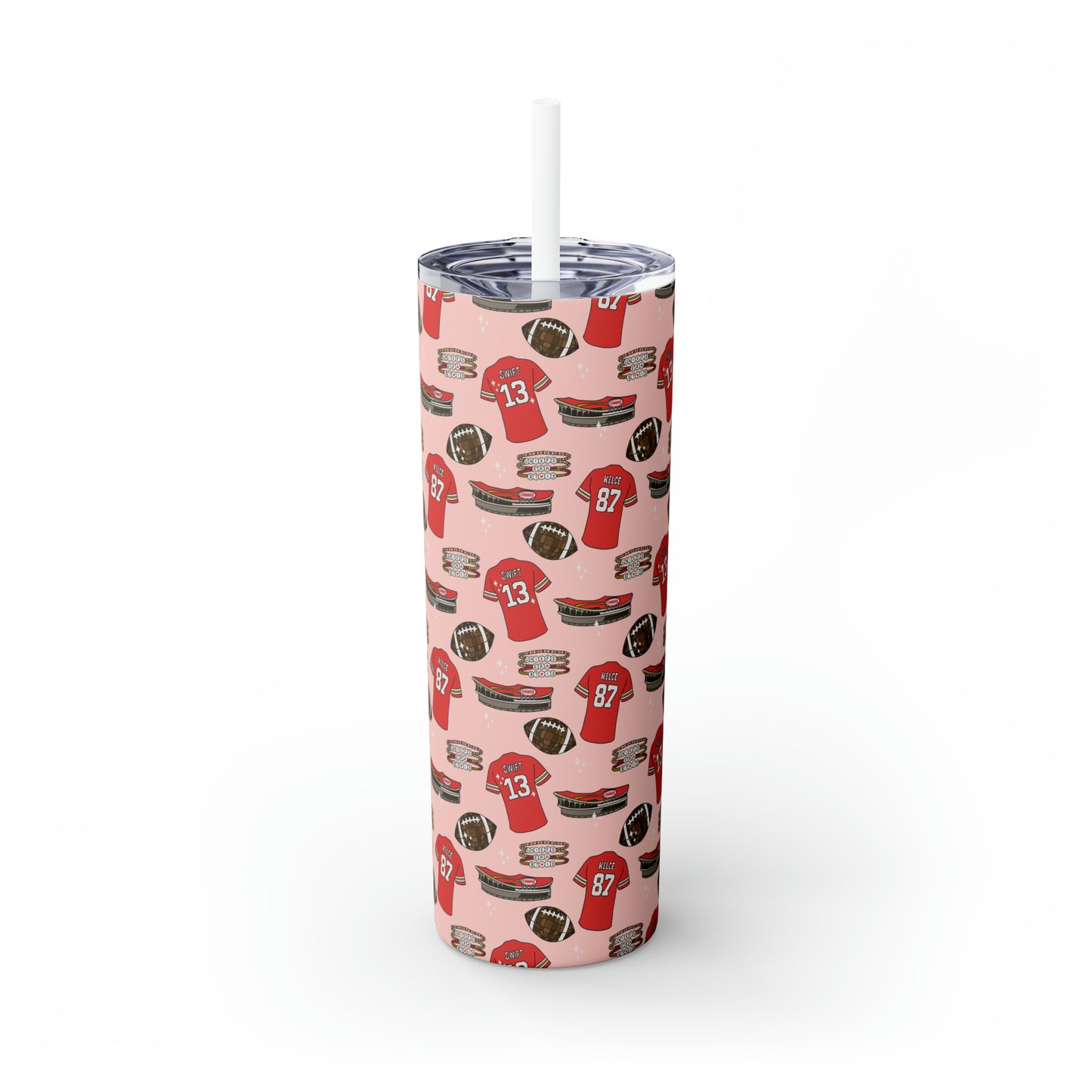 Football Era Tumbler with Straw, 20oz