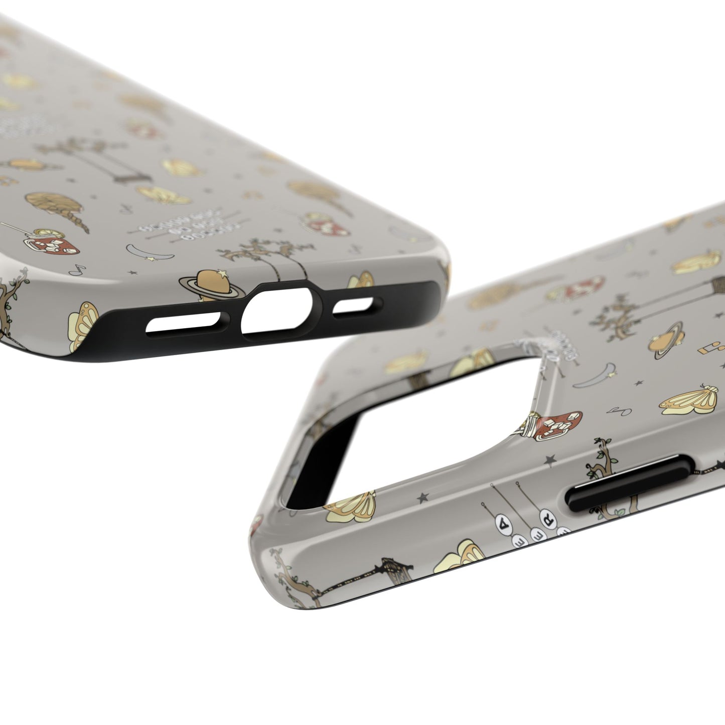 Moon and Saturn Tough Phone Case