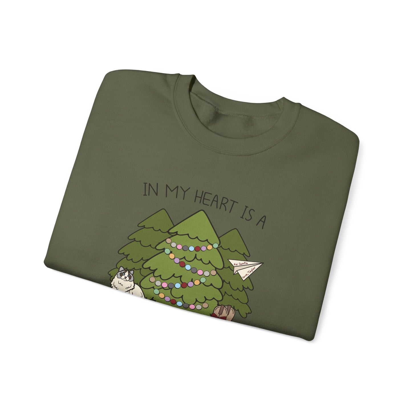 In My Heart Is A Christmas Tree Farm Crewneck Sweatshirt