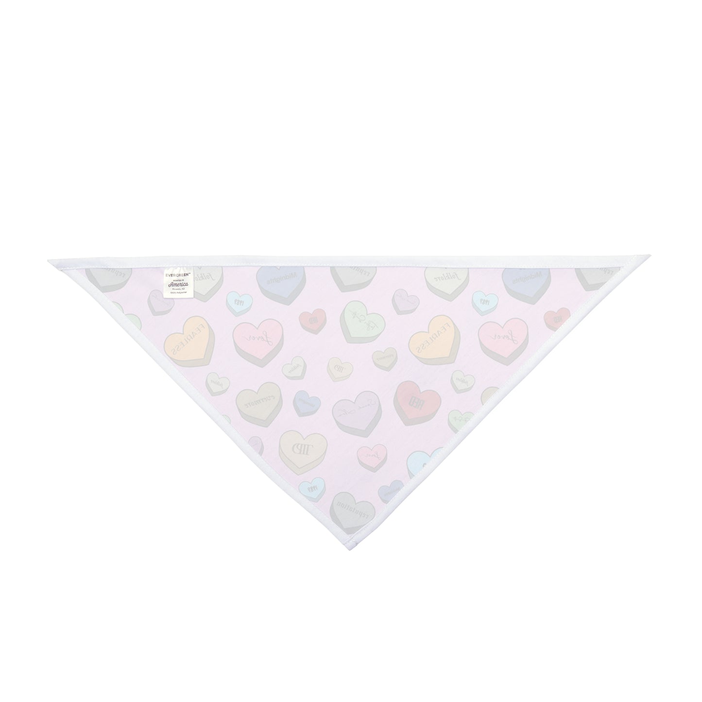 Eras Conversation Hearts Pet Bandana