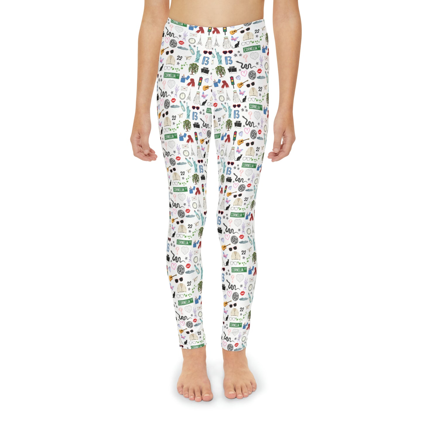 Iconic Eras Youth Leggings - White Horse White