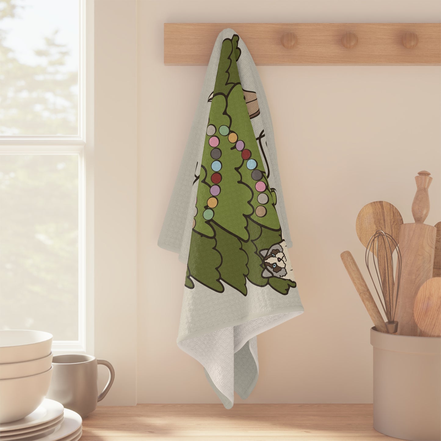 Christmas Tree Farm Tea Towel