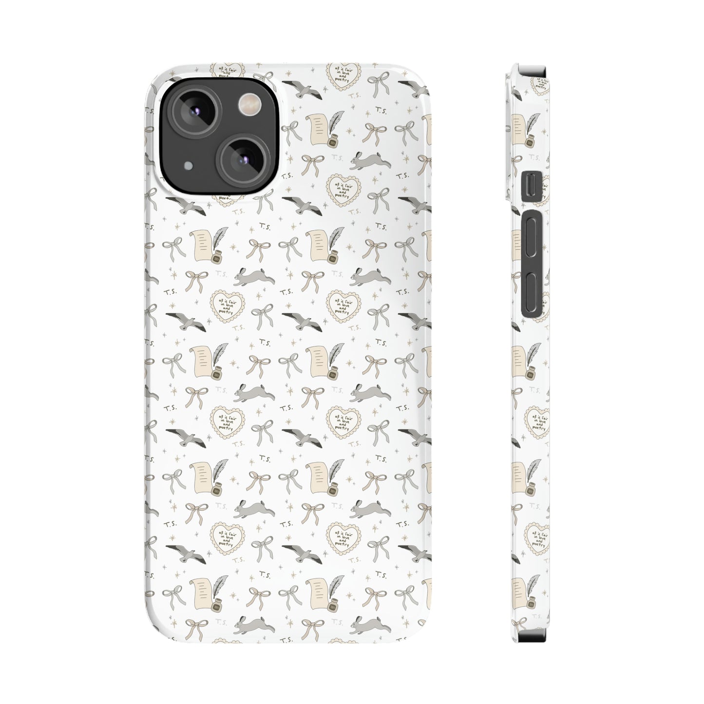 Love and Poetry Slim Phone Case