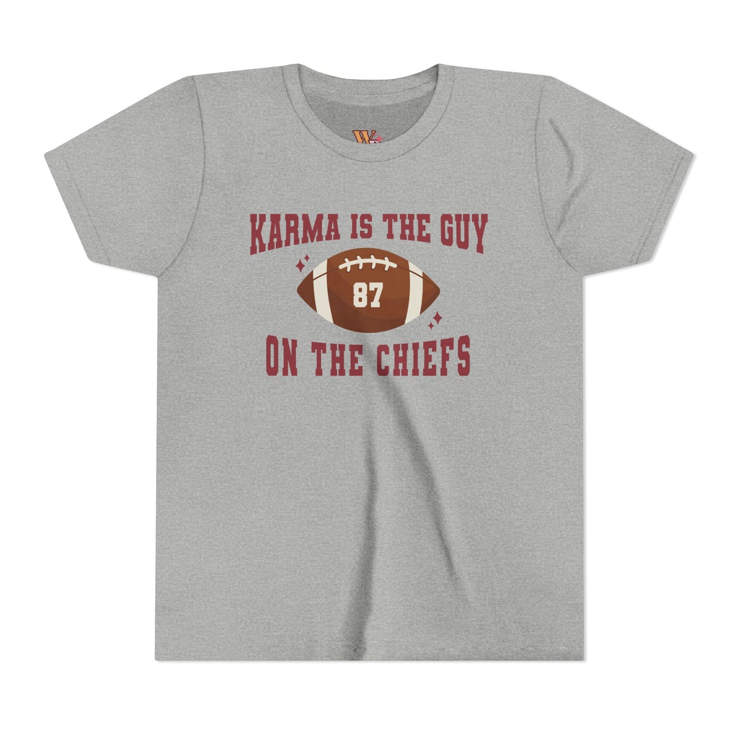 Karma Is The Guy On The Chiefs Football Youth Short Sleeve Tee