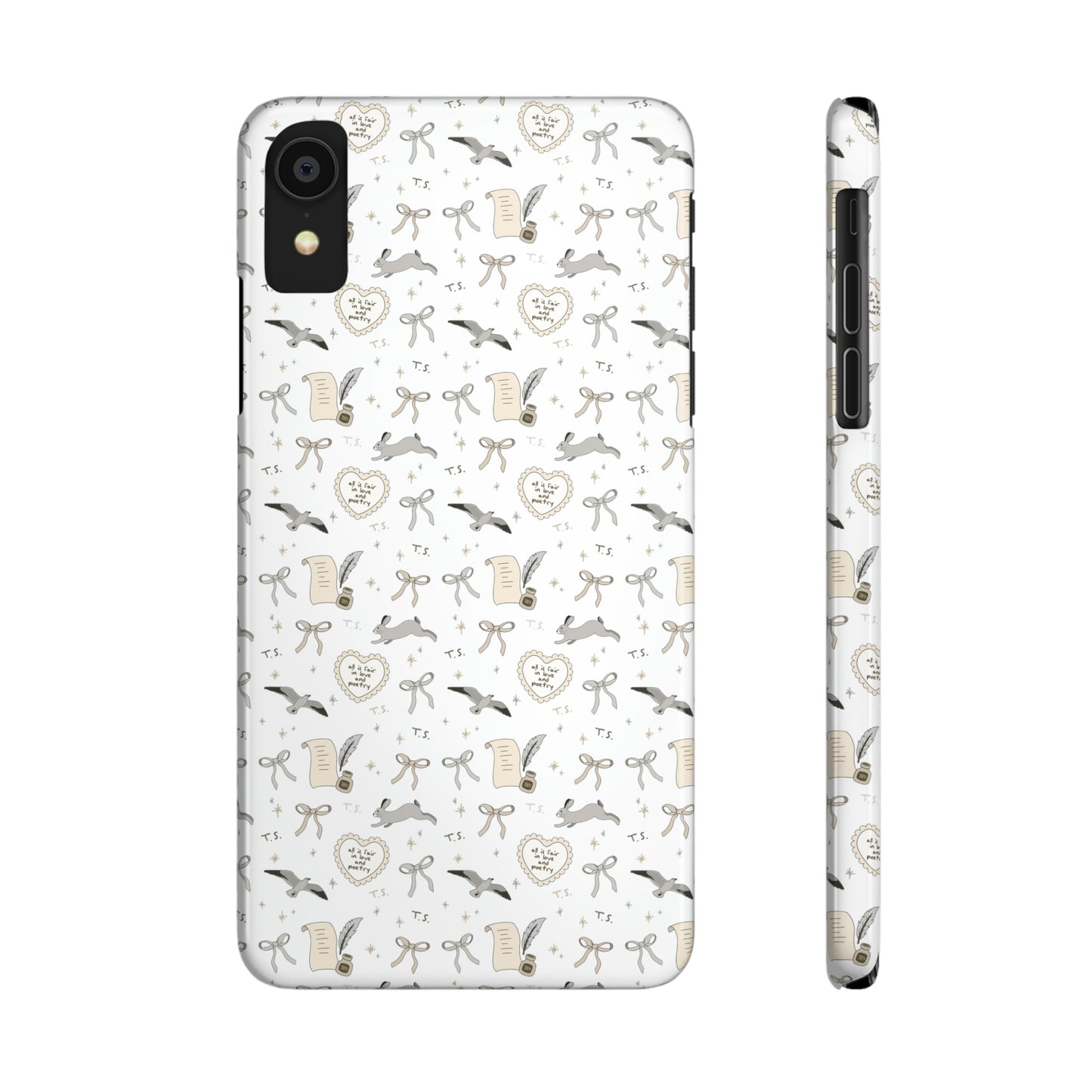 Love and Poetry Slim Phone Case