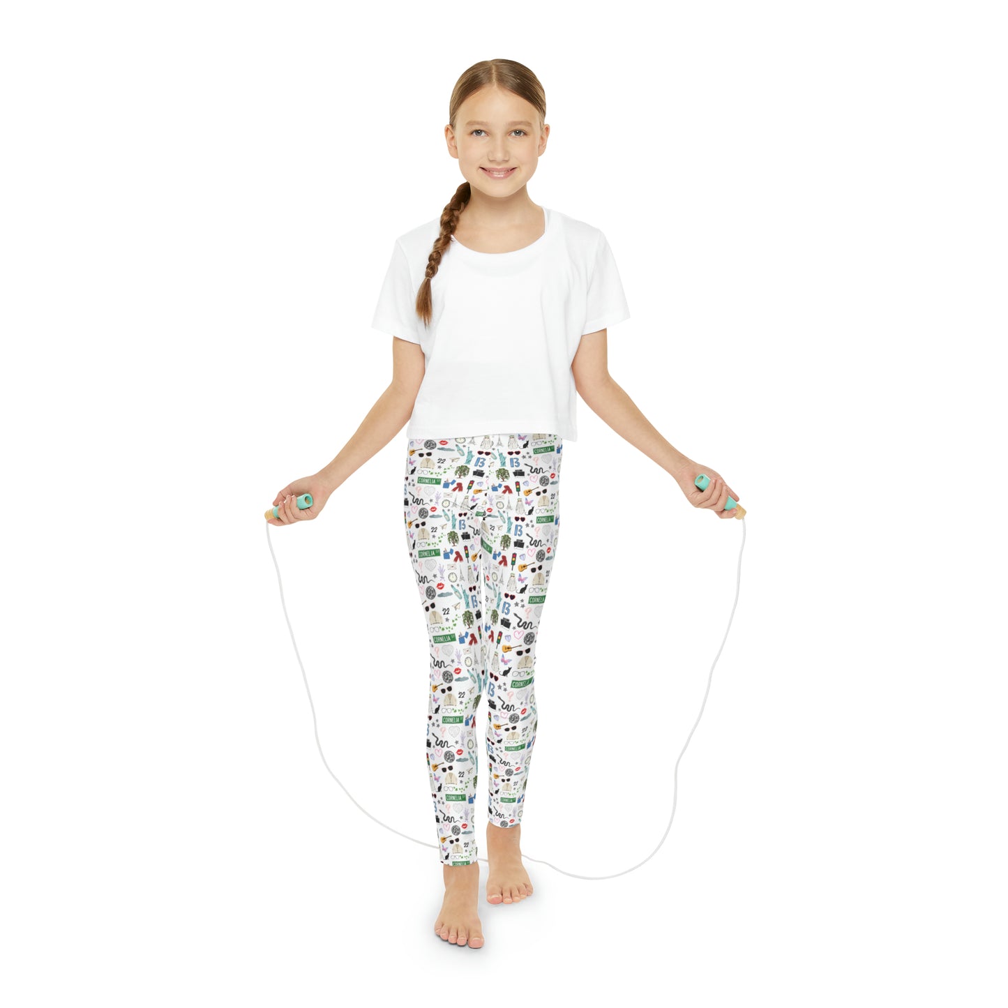 Iconic Eras Youth Leggings - White Horse White