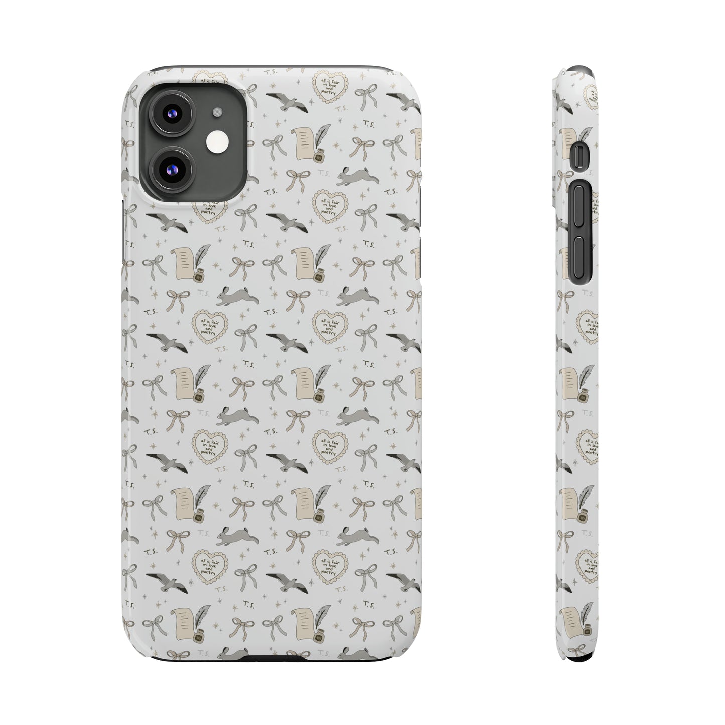 Love and Poetry Slim Phone Case