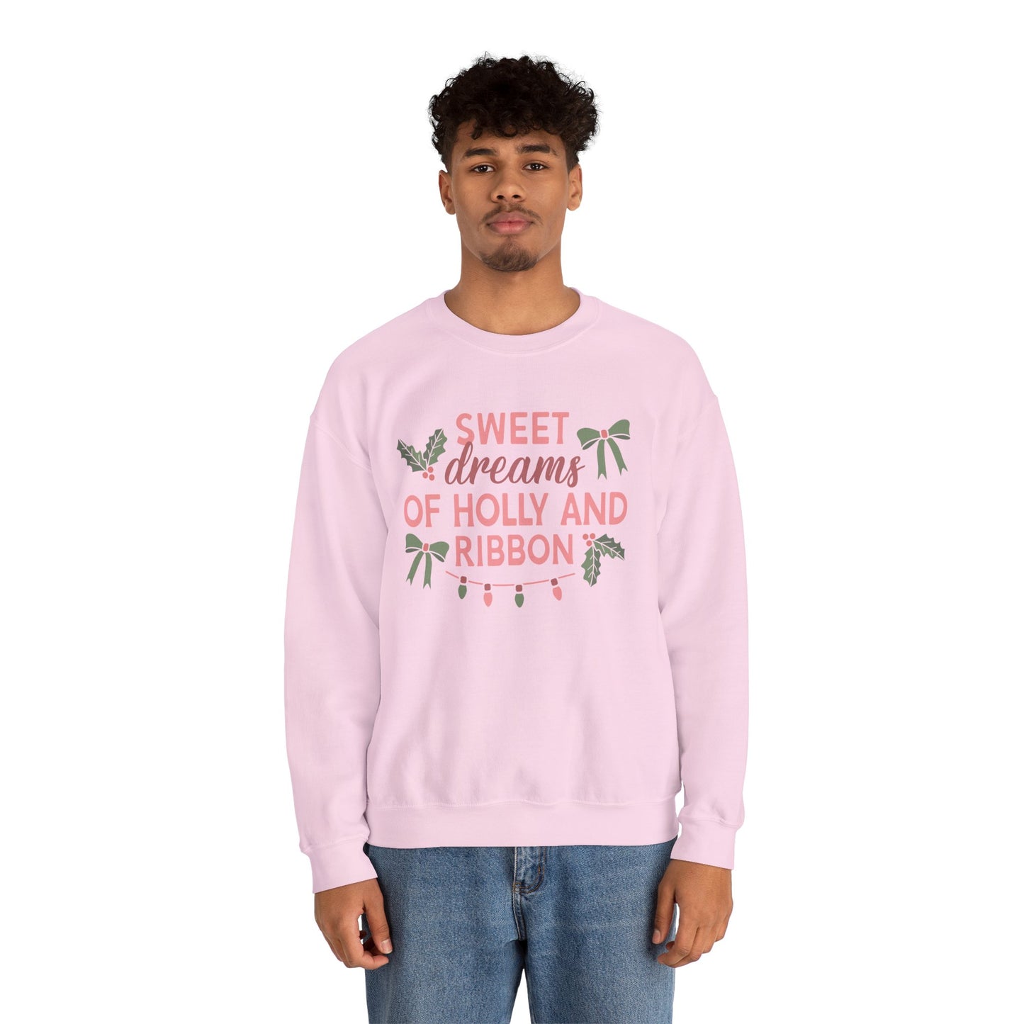 Holly and Ribbon Crewneck Sweatshirt