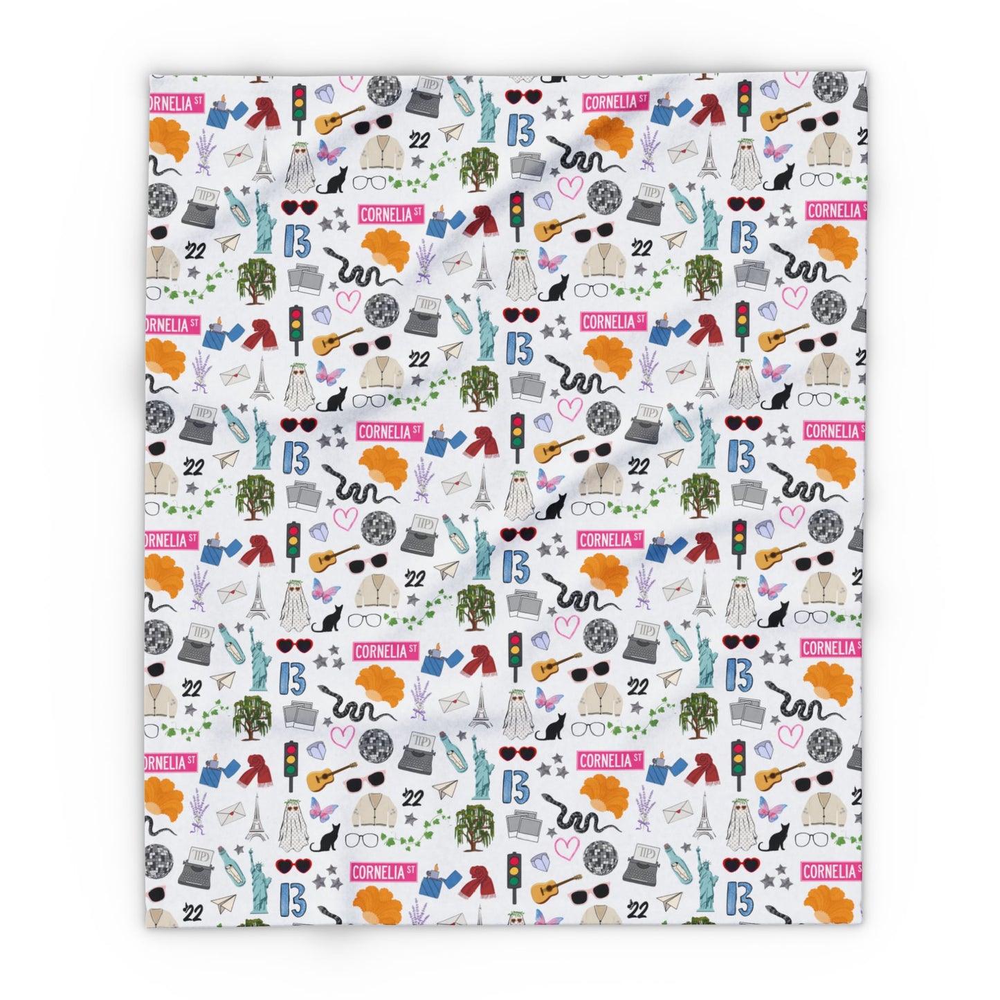 Iconic Eras Arctic Fleece Blanket - Dazzling White