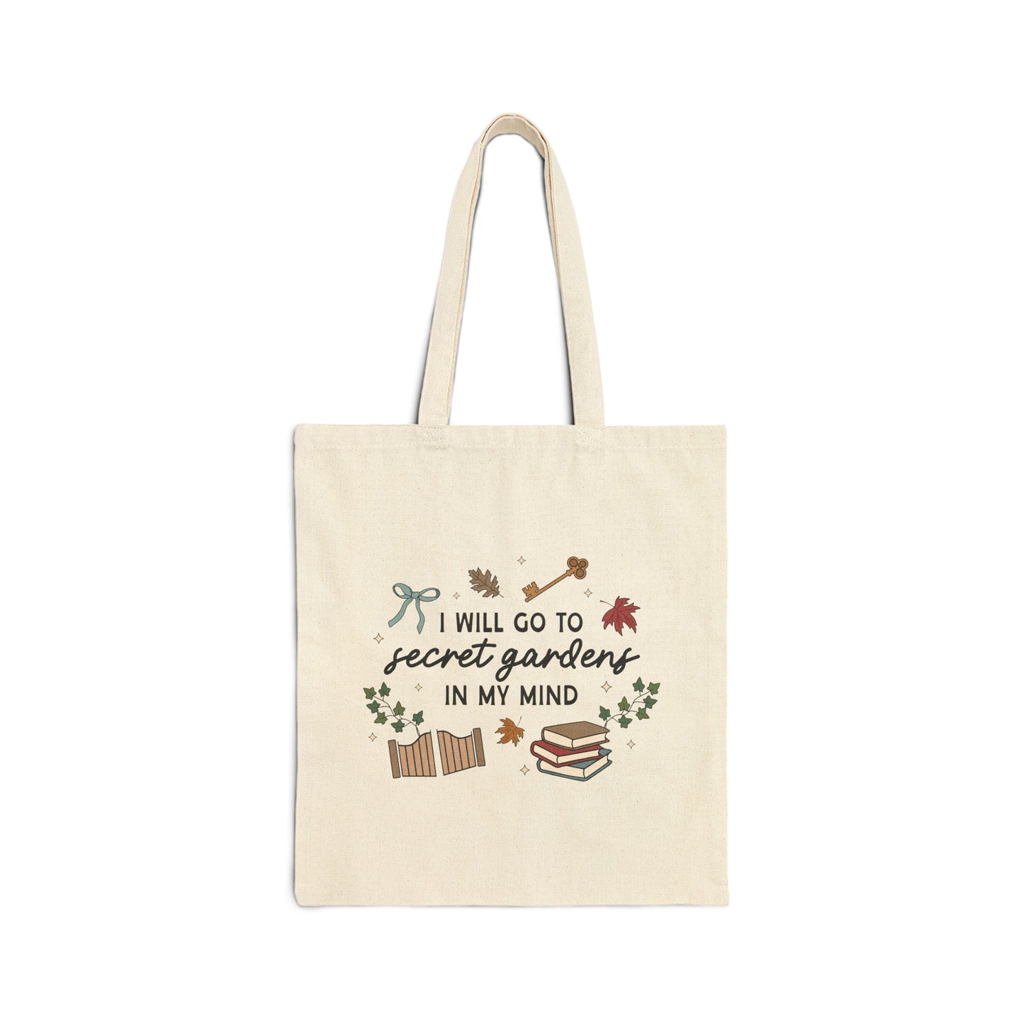 Secret Gardens In My Mind Cotton Canvas Tote Bag