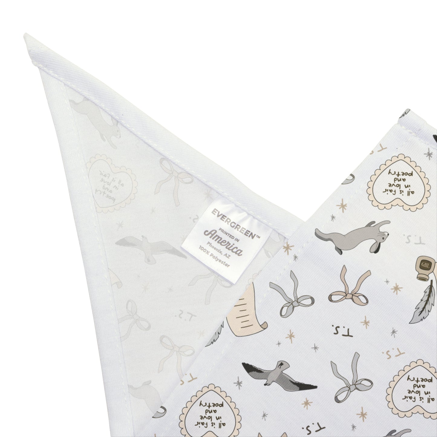 Love and Poetry Pet Bandana