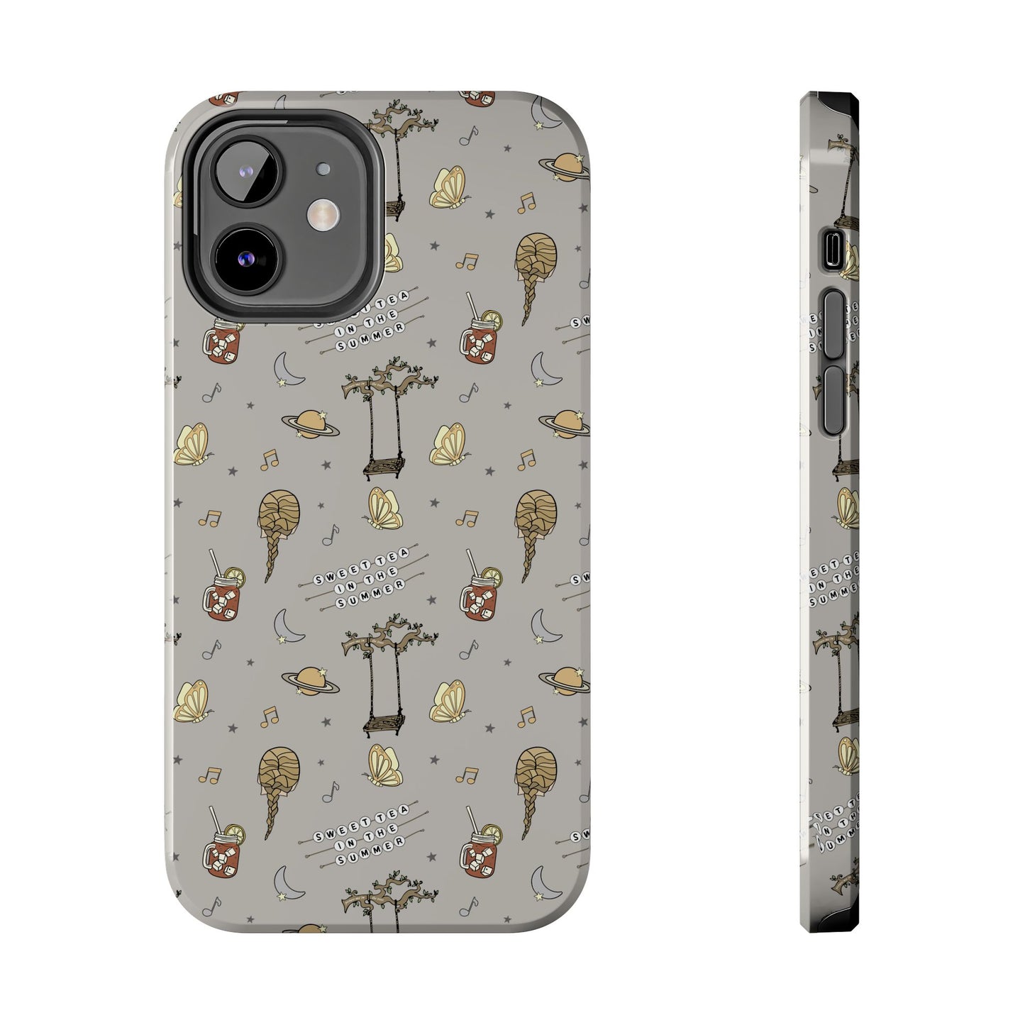 Moon and Saturn Tough Phone Case