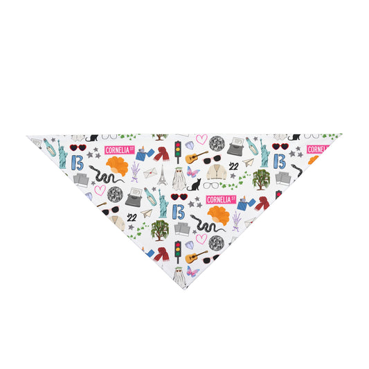 Iconic Eras Dog Bandana - Dazzling White