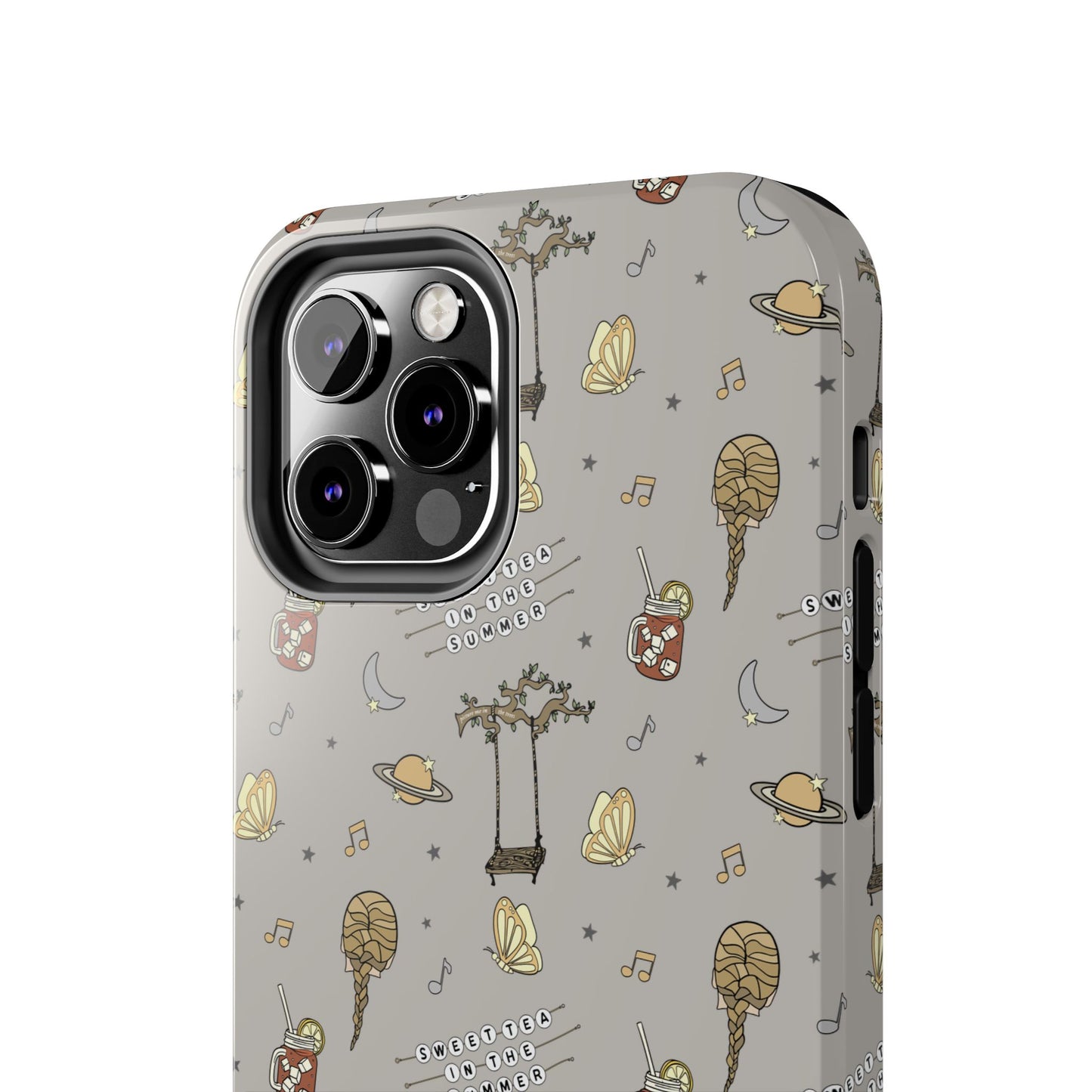 Moon and Saturn Tough Phone Case