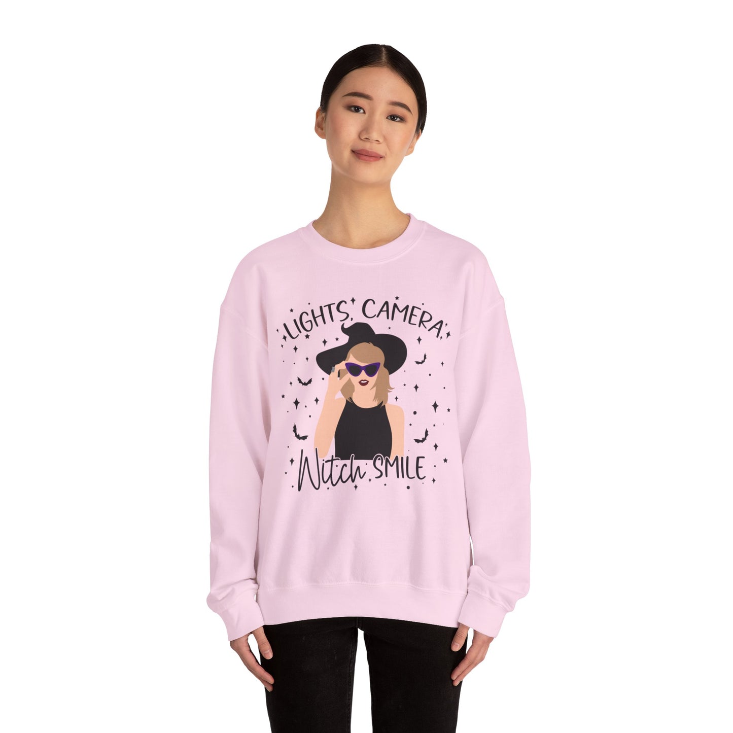 Lights, Camera, Witch, Smile! Soft Crewneck Sweatshirt