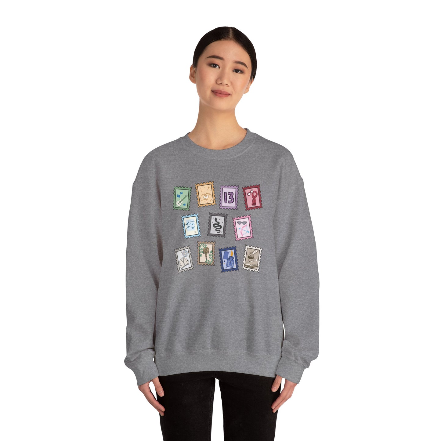 Subtle Eras Stamps Crewneck Sweatshirt