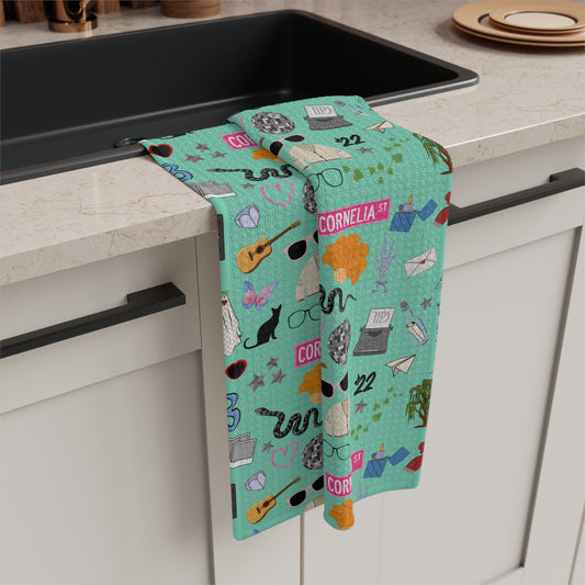 Iconic Eras Tea Towel - Showgirl Green
