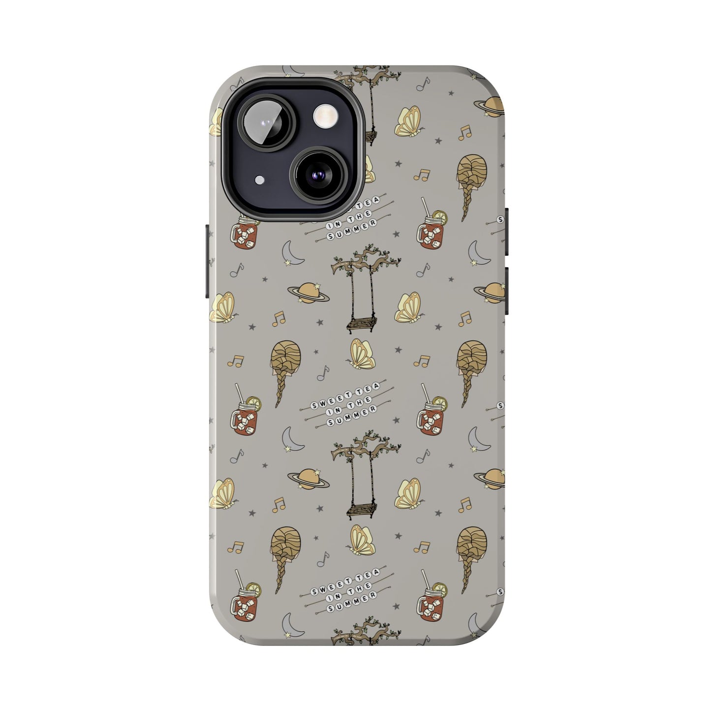 Moon and Saturn Tough Phone Case