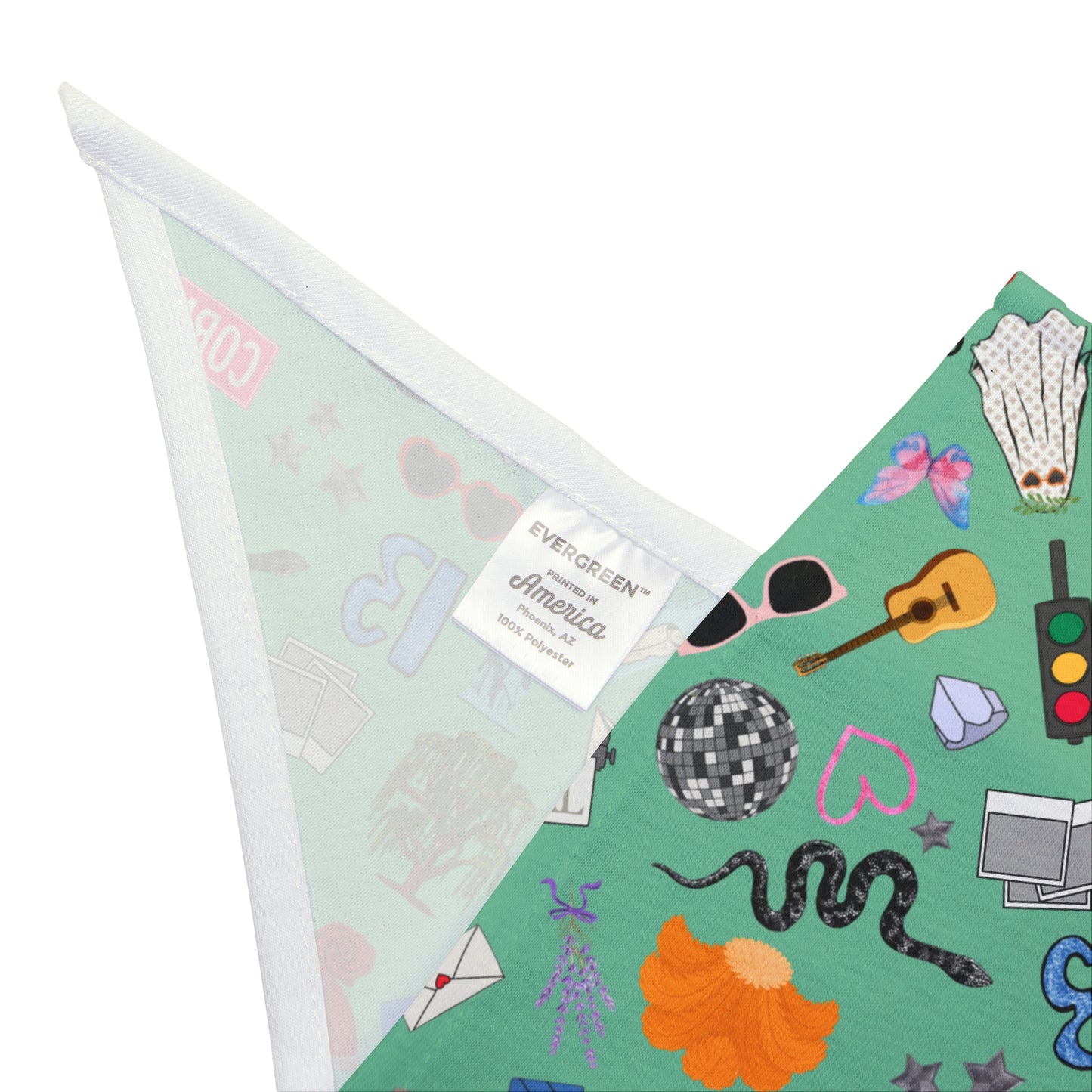 Iconic Eras Dog Bandana - Showgirl Green