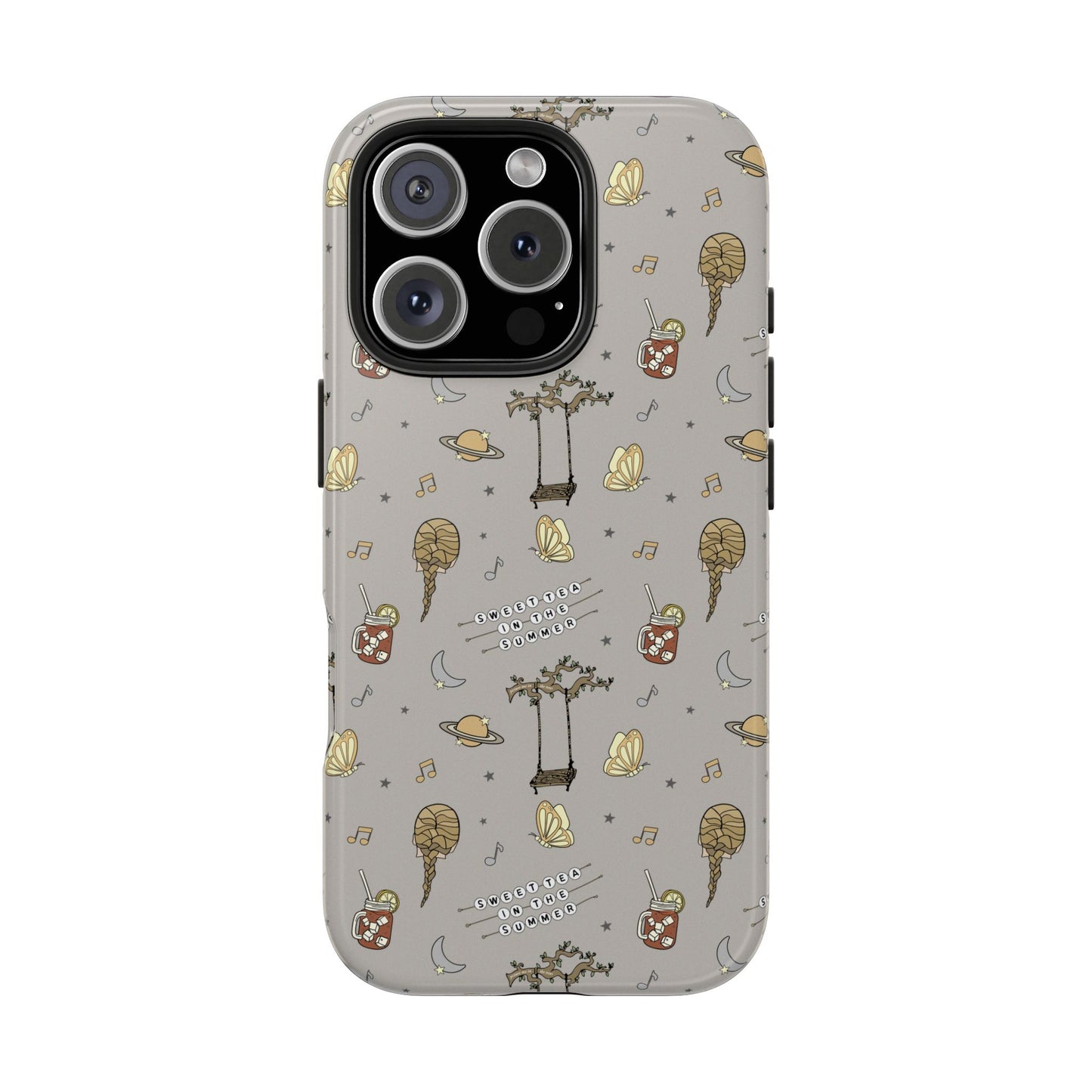 Moon and Saturn Tough Phone Case