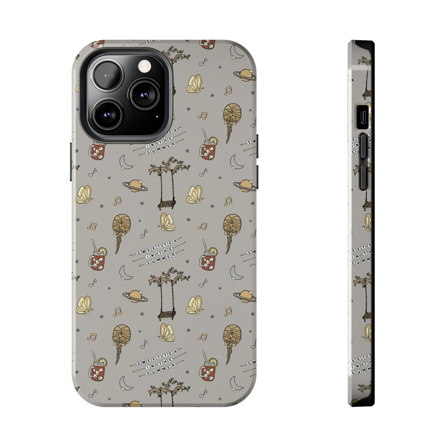 Moon and Saturn Tough Phone Case