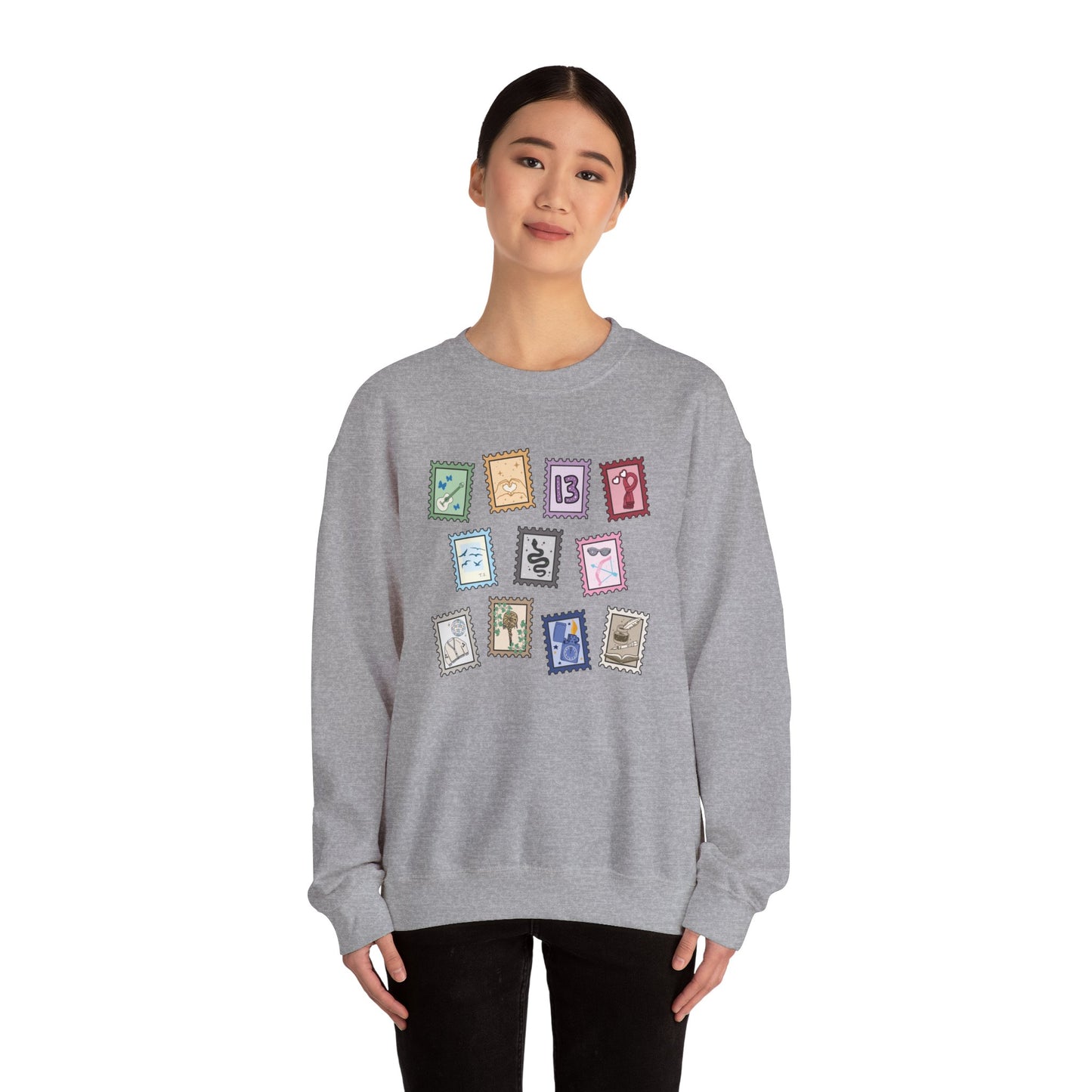 Subtle Eras Stamps Crewneck Sweatshirt