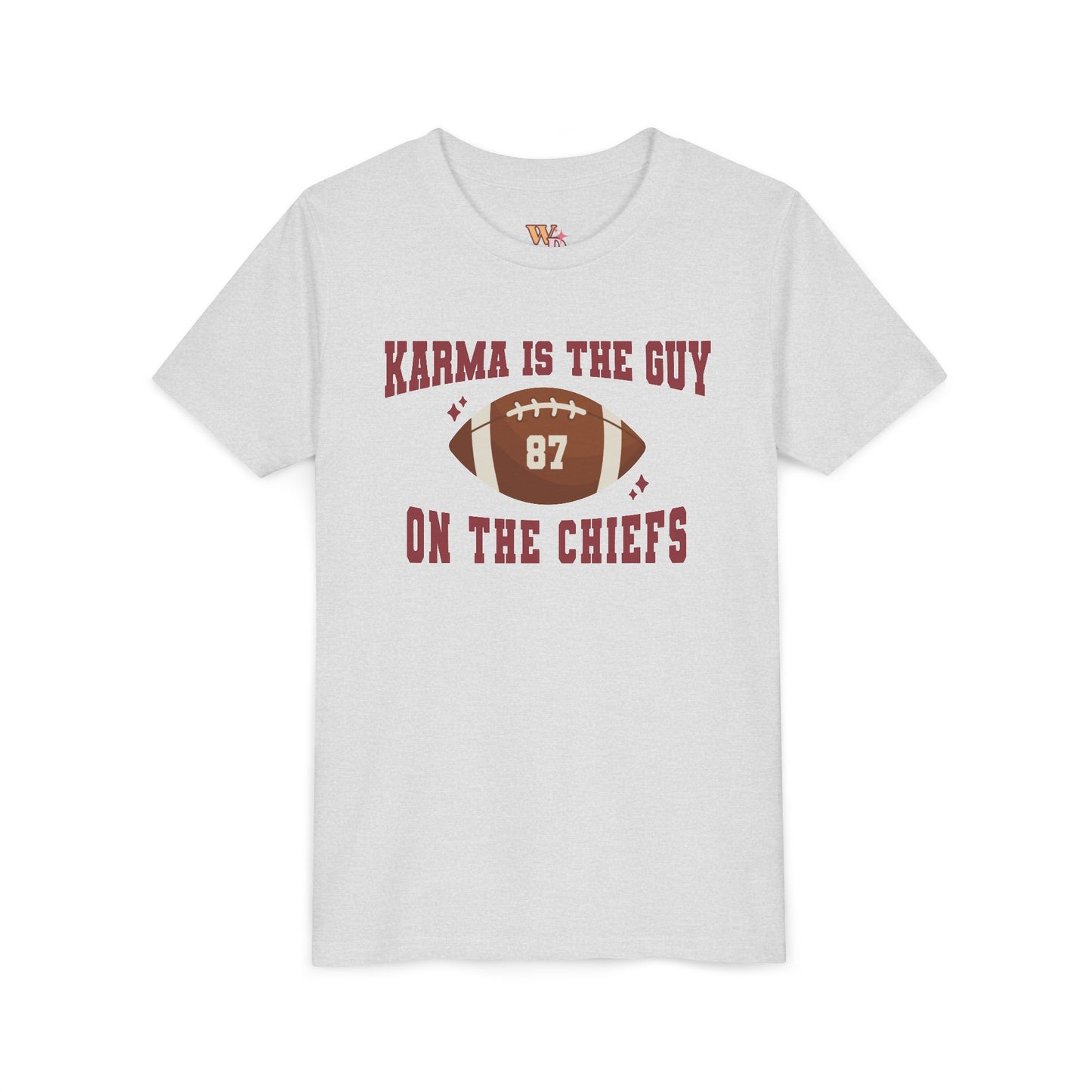 Karma Is The Guy On The Chiefs Football Youth Short Sleeve Tee