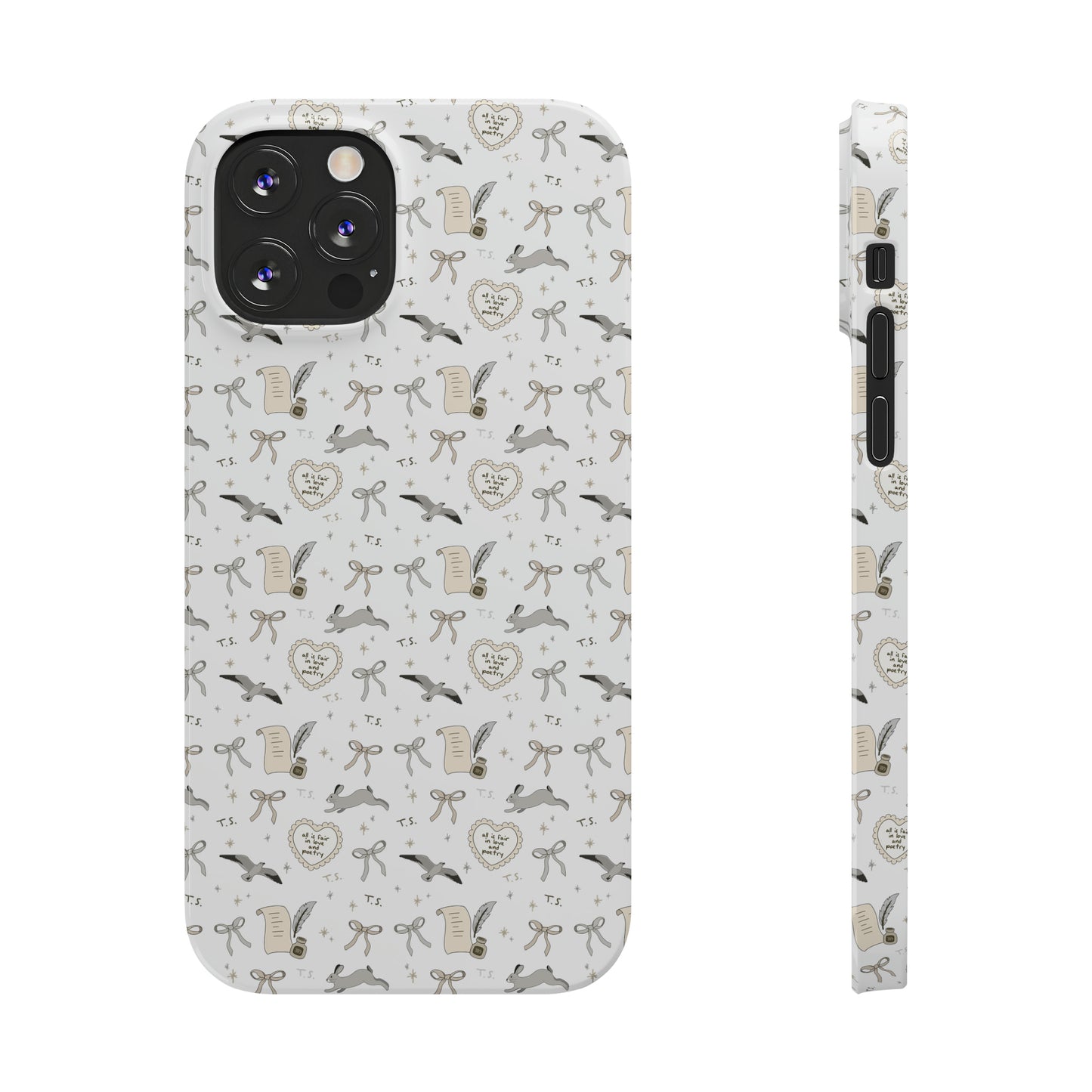 Love and Poetry Slim Phone Case